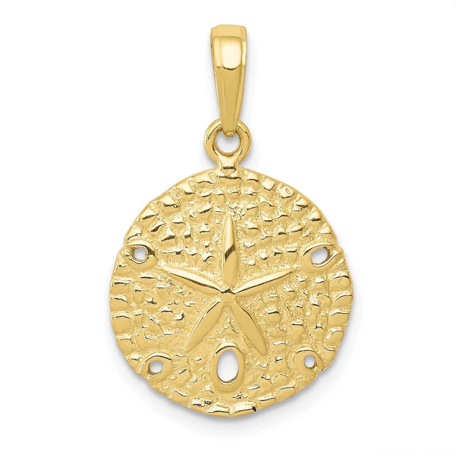 Sand Dollar Pendant 10k Gold 10C4048, MPN: 10C4048,