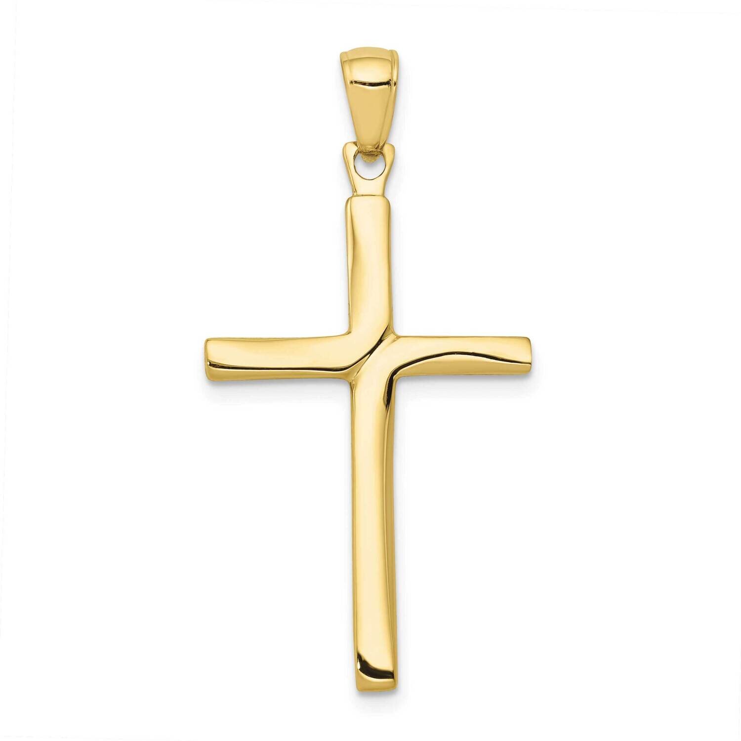 Satin Finish Accent Stick Cross Pendant 10k Gold 10C4219, MPN: 10C4219,