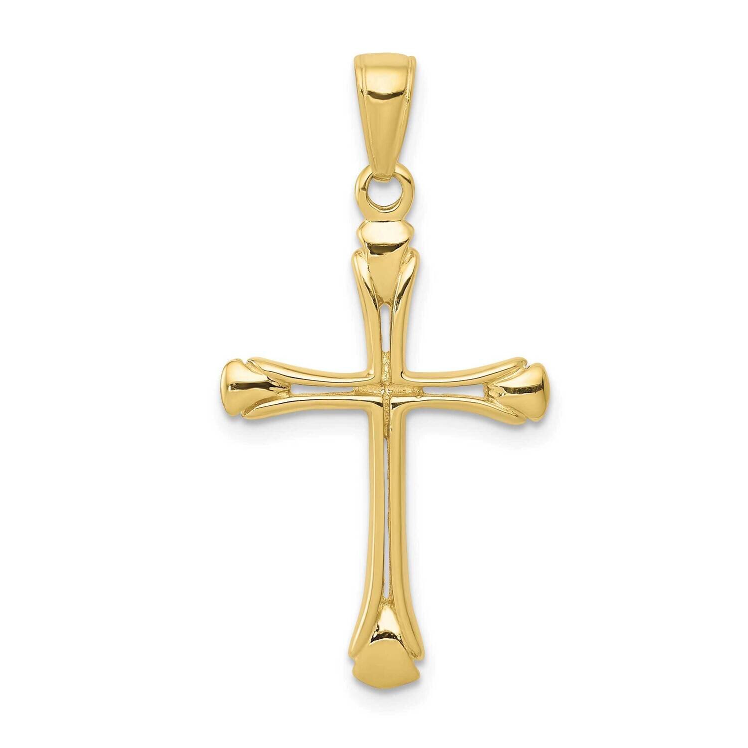 Cross with Triangle Tips Pendant 10k Gold 10C4242, MPN: 10C4242,