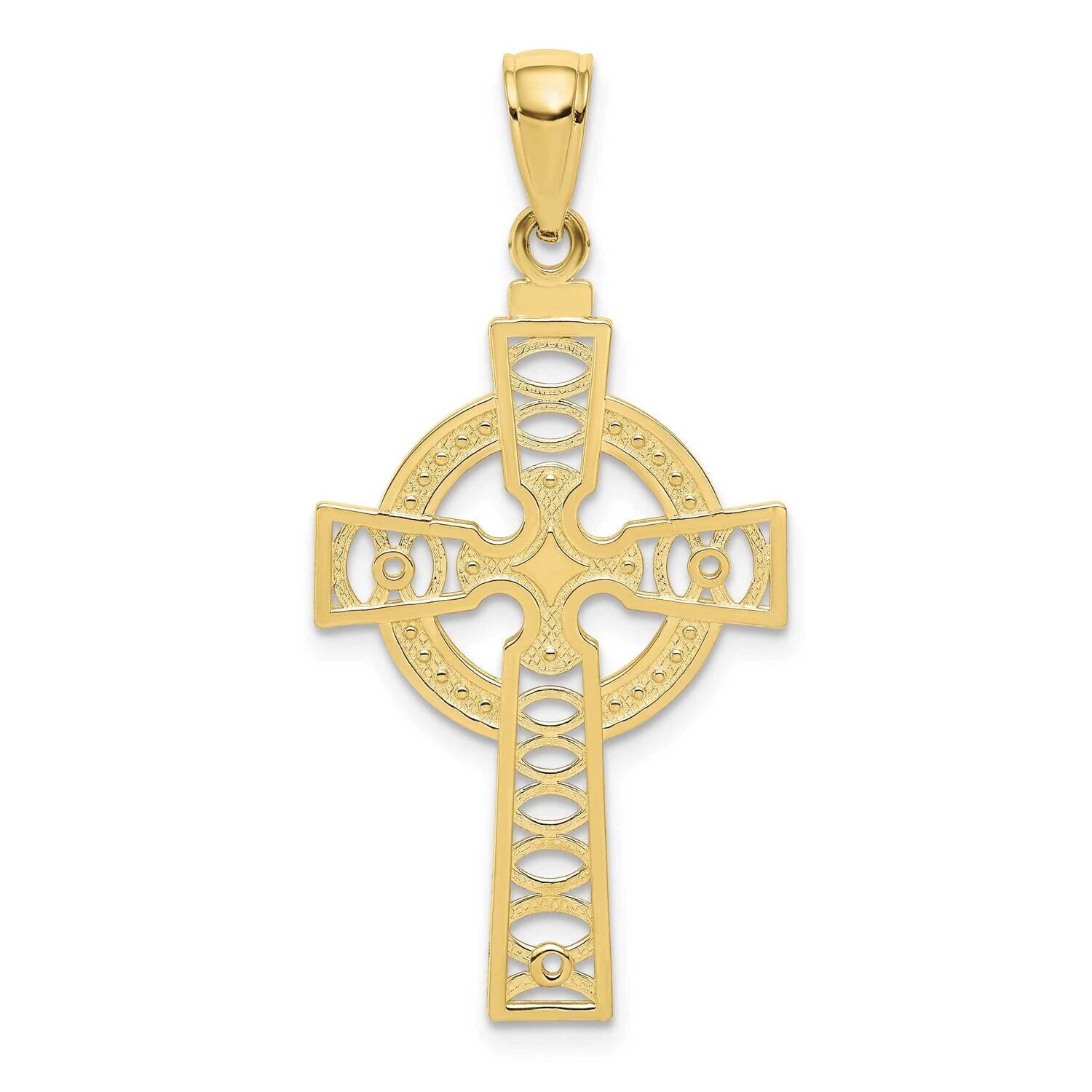 Celtic Cross with Eternity Circle Pendant 10k Gold 10C4250