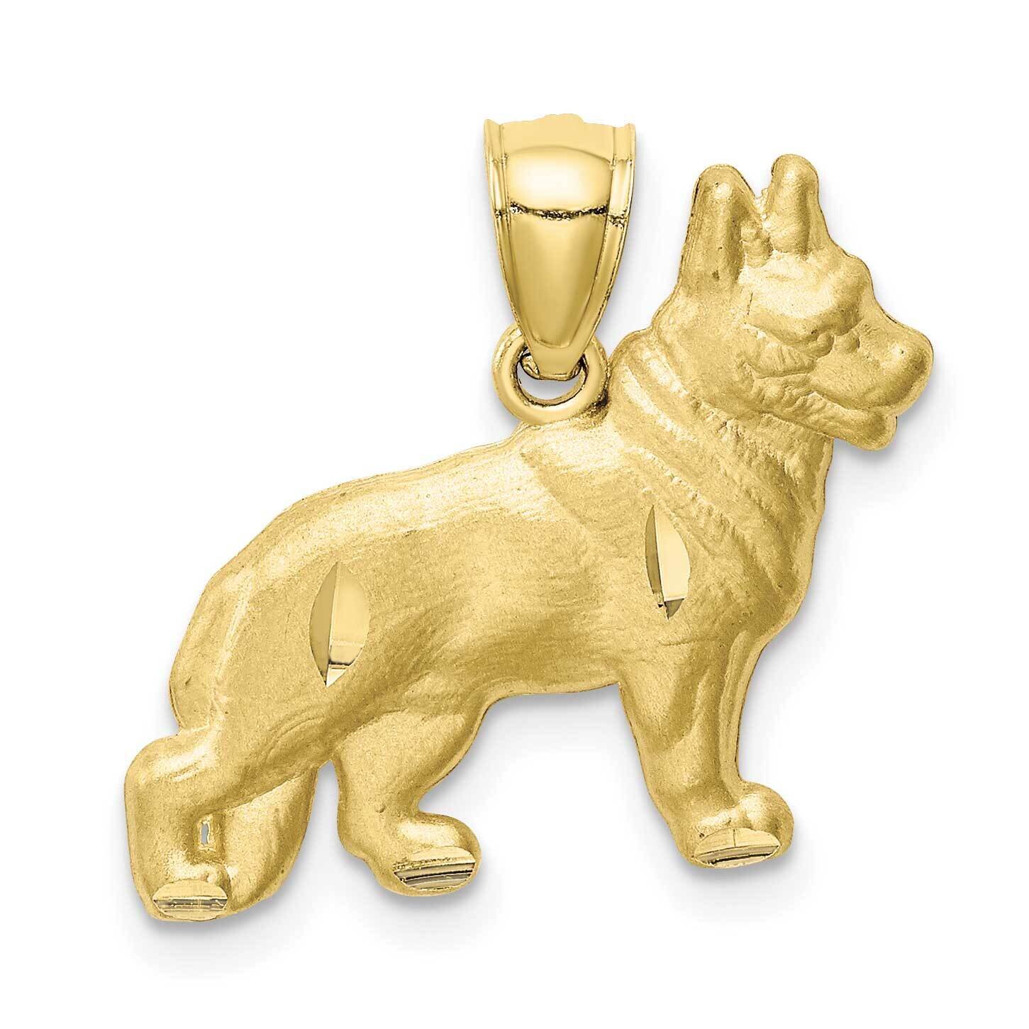 Diamond-Cut German Shepard Pendant 10k Gold 10C4729, MPN: 10C4729, 883957148311