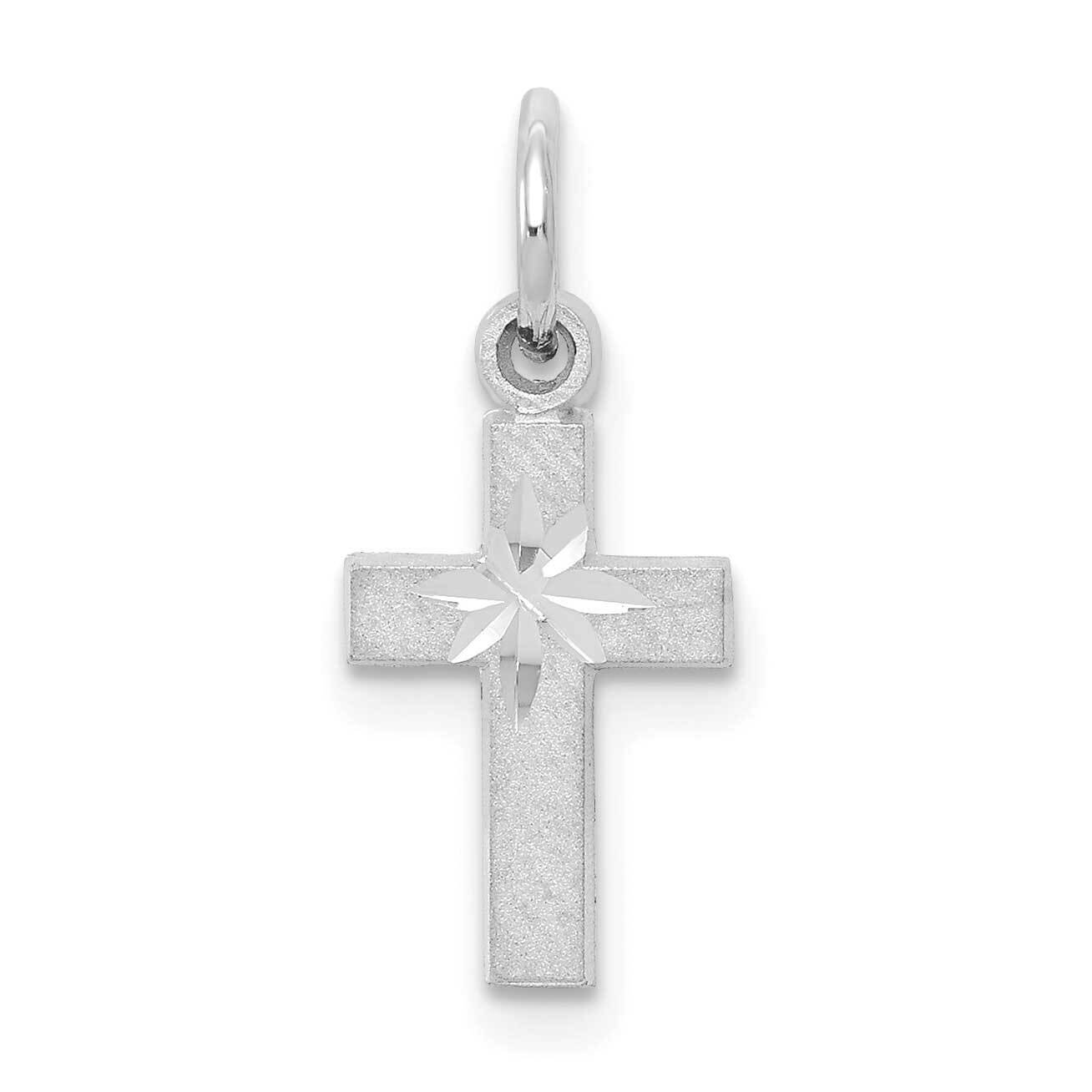 Cross Charm 10k White Gold 10C74W, MPN: 10C74W,