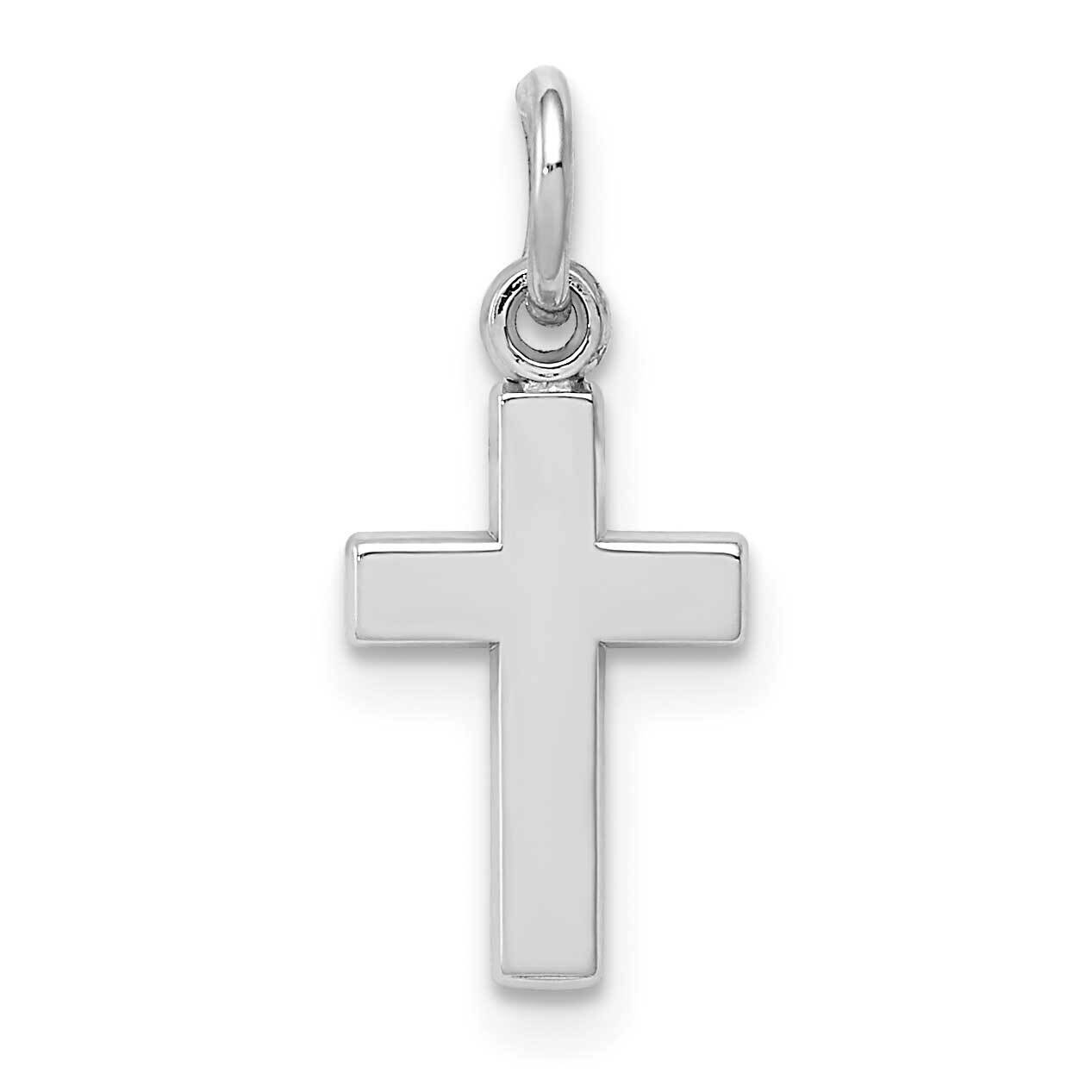 Cross Charm 10k White Gold 10CH134, MPN: 10CH134,