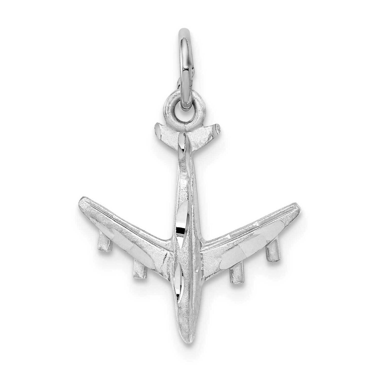 3-D Airplane Charm 10k White Gold 10D1228, MPN: 10D1228,