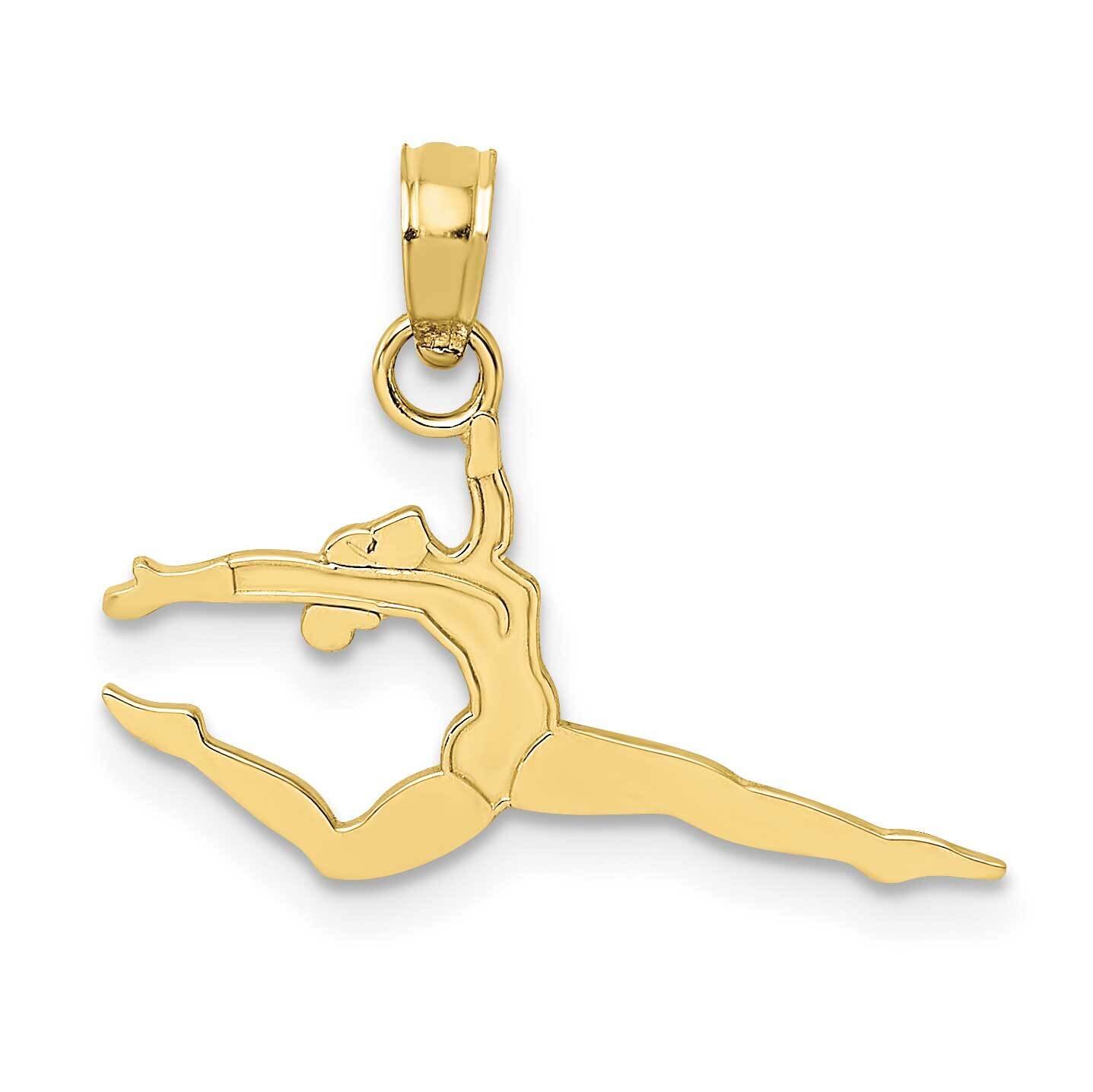 Solid Polished Gymnast Charm 10k Gold 10D1448, MPN: 10D1448,