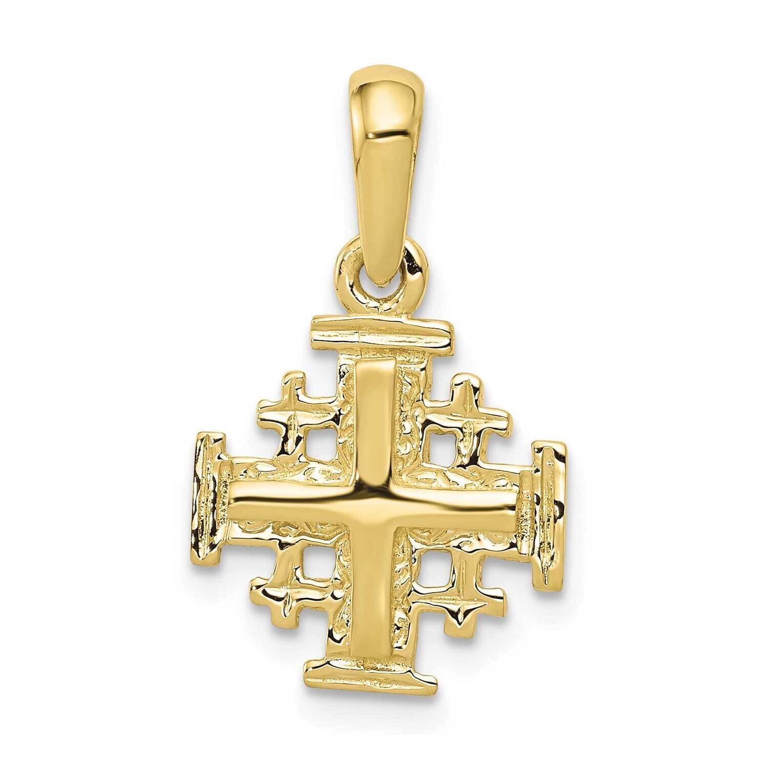 Jerusalem Cross Charm 10k Gold 10D1659, MPN: 10D1659,