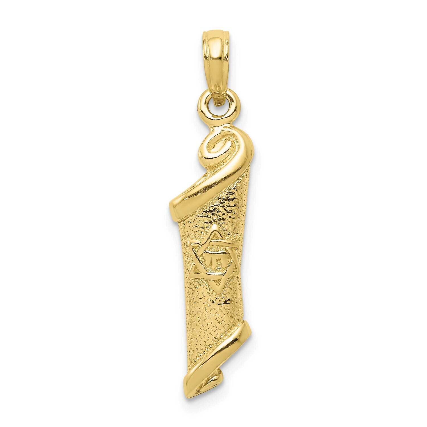 Torah with Star of David Pendant 10k Gold 10D1716, MPN: 10D1716,
