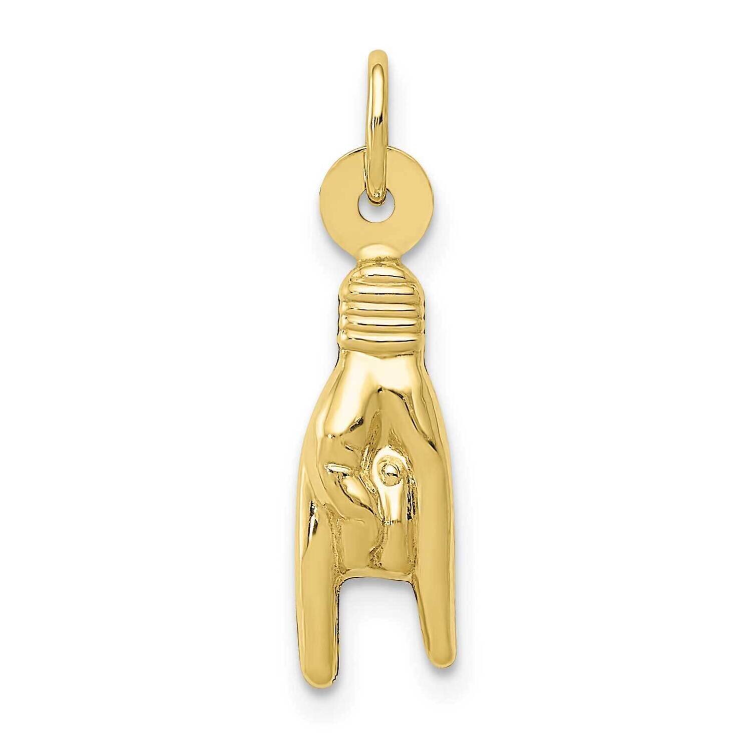 Rock On Sign Charm 10k Gold 10D2919, MPN: 10D2919,