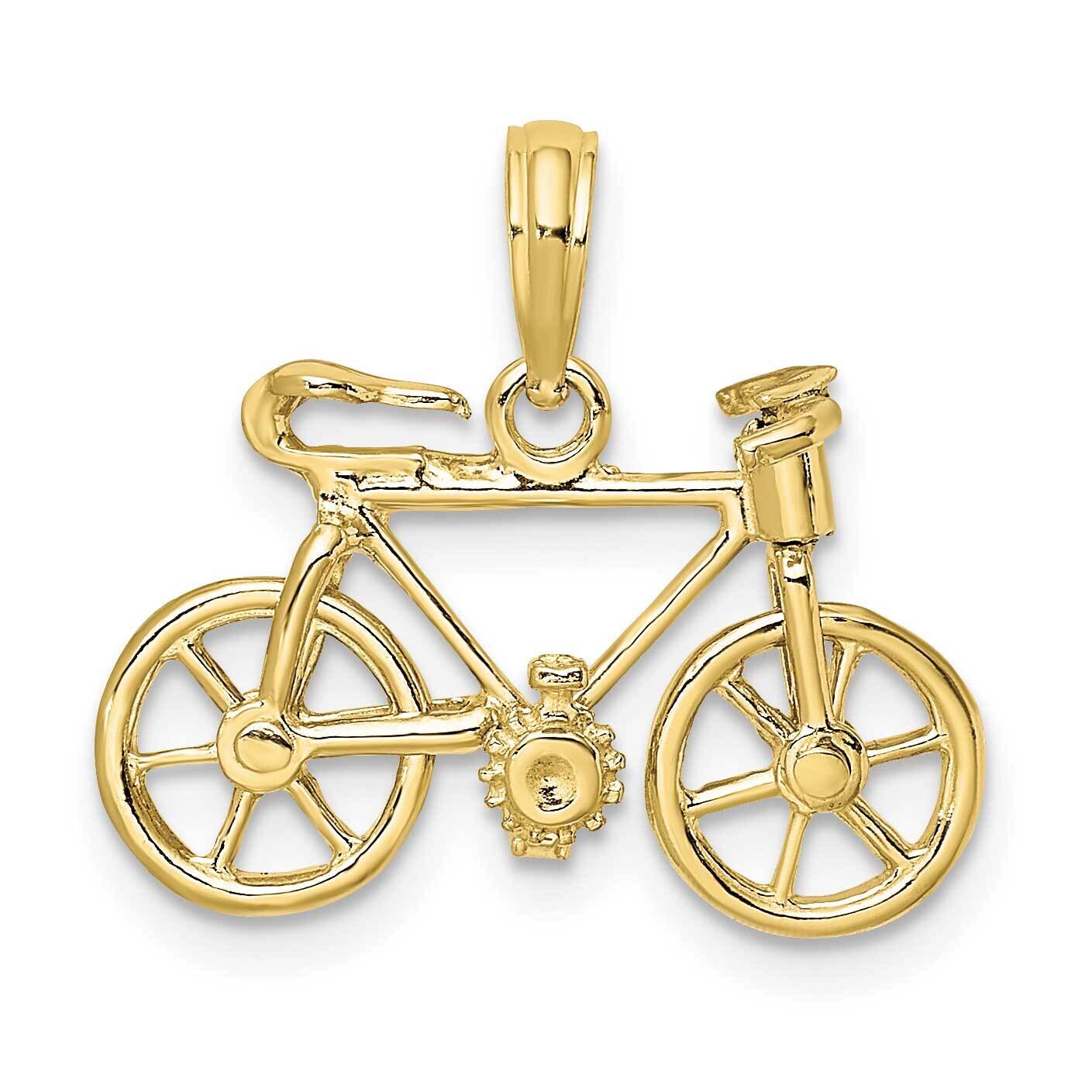 3-D Moveable Bicycle Charm 10k Gold 10D2945