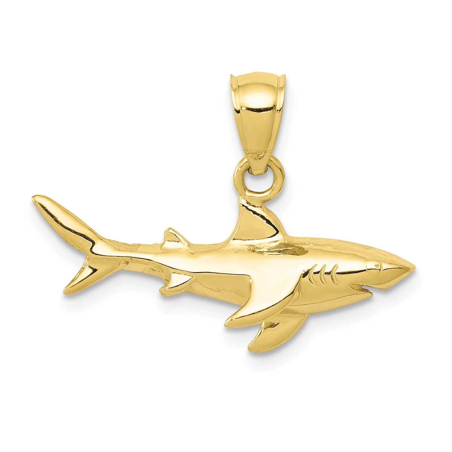 Shark Pendant 10k Gold 10D3413, MPN: 10D3413,