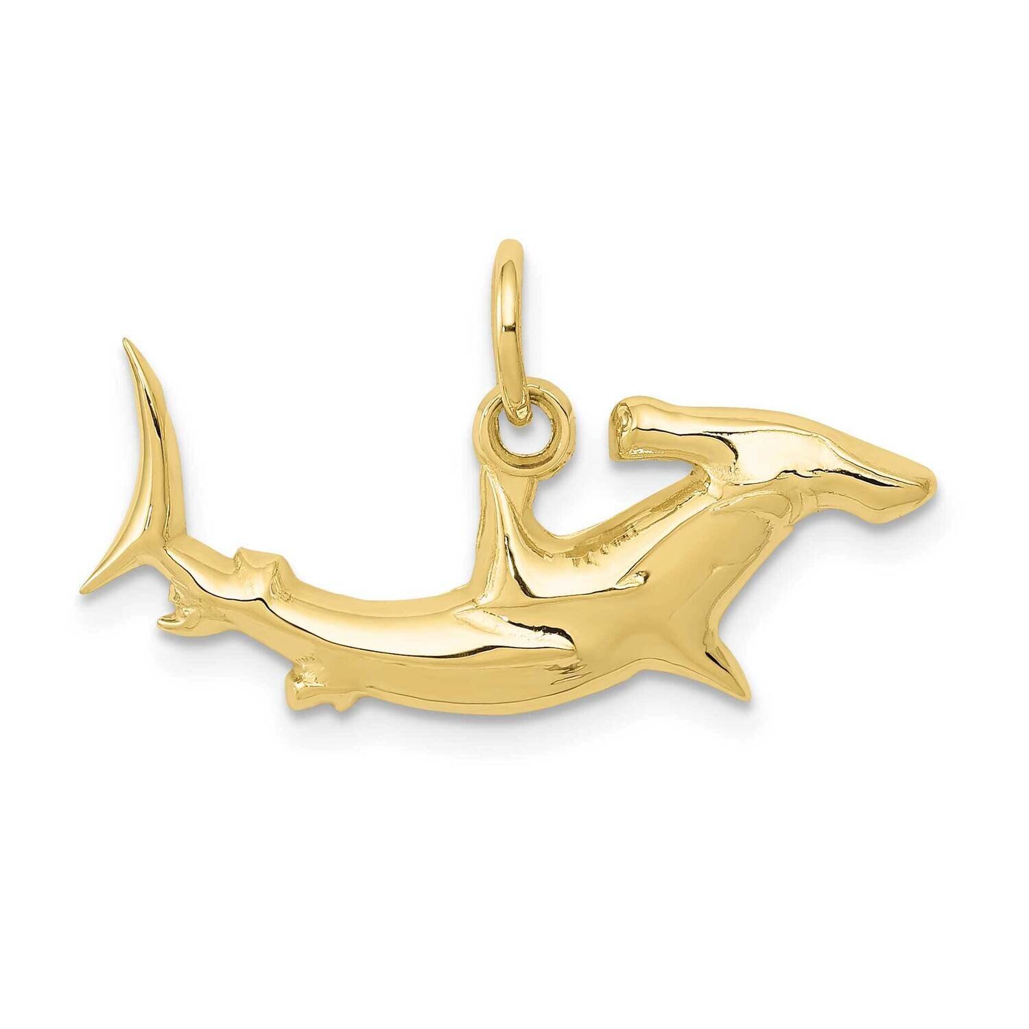 Hammerhead Shark Charm 10k Gold 10D3450