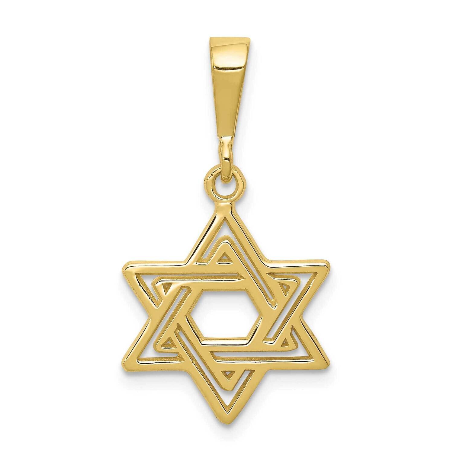 Jewish Star Charm 10k Gold 10D3802, MPN: 10D3802,