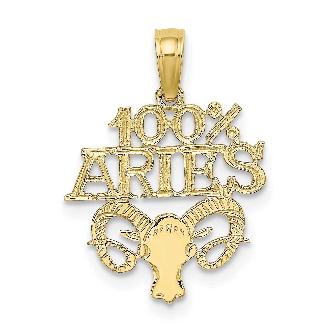 100% Aries Charm 10k Gold 10D4054