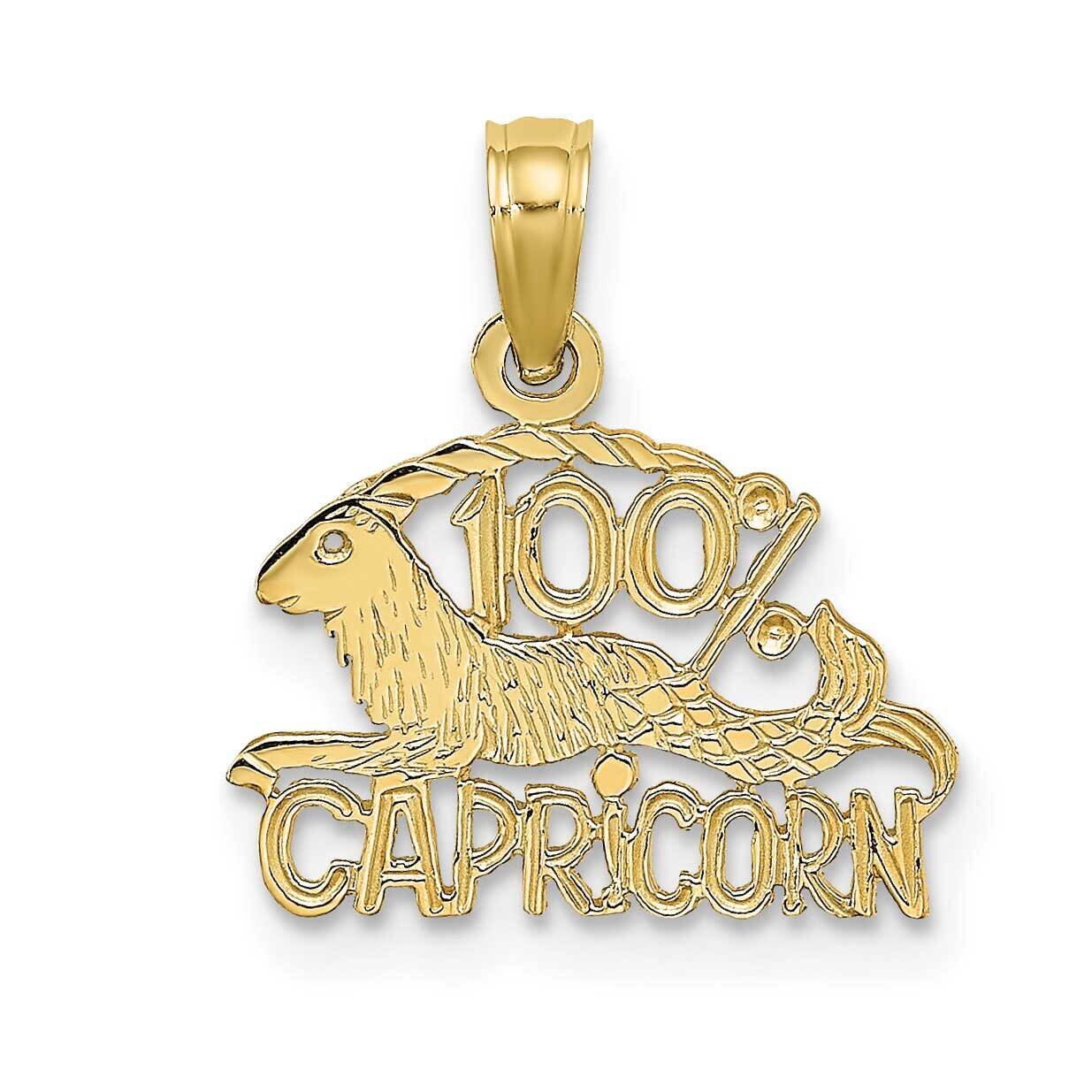100% Capricorn Charm 10k Gold 10D4063, MPN: 10D4063,