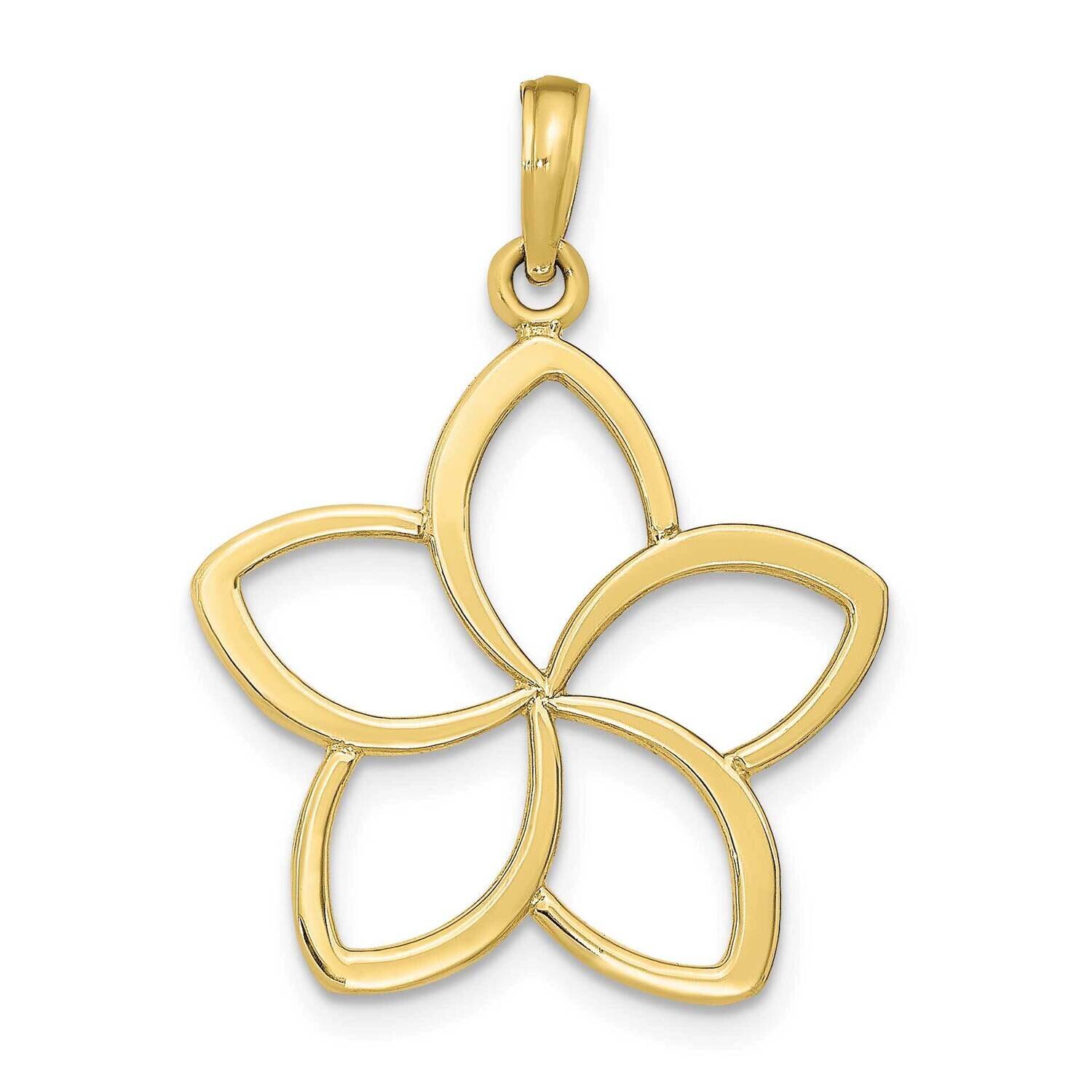Cut Out Flower Pendant 10k Gold Polished 10D4376, MPN: 10D4376,