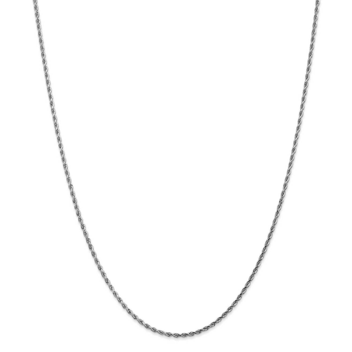 1.75mm Diamond-Cut Rope Chain 22 Inch 10k White Gold 10K014W-22, MPN: 10K014W-22, 191101727498