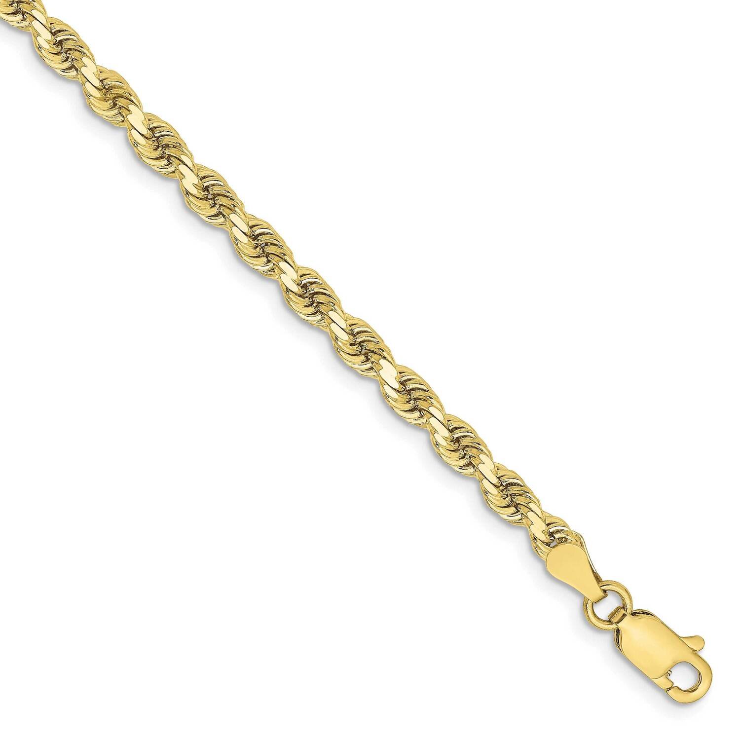 3.25mm Diamond-Cut Rope Chain 9 Inch 10k Gold 10K024-9, MPN: 10K024-9, 191101567964