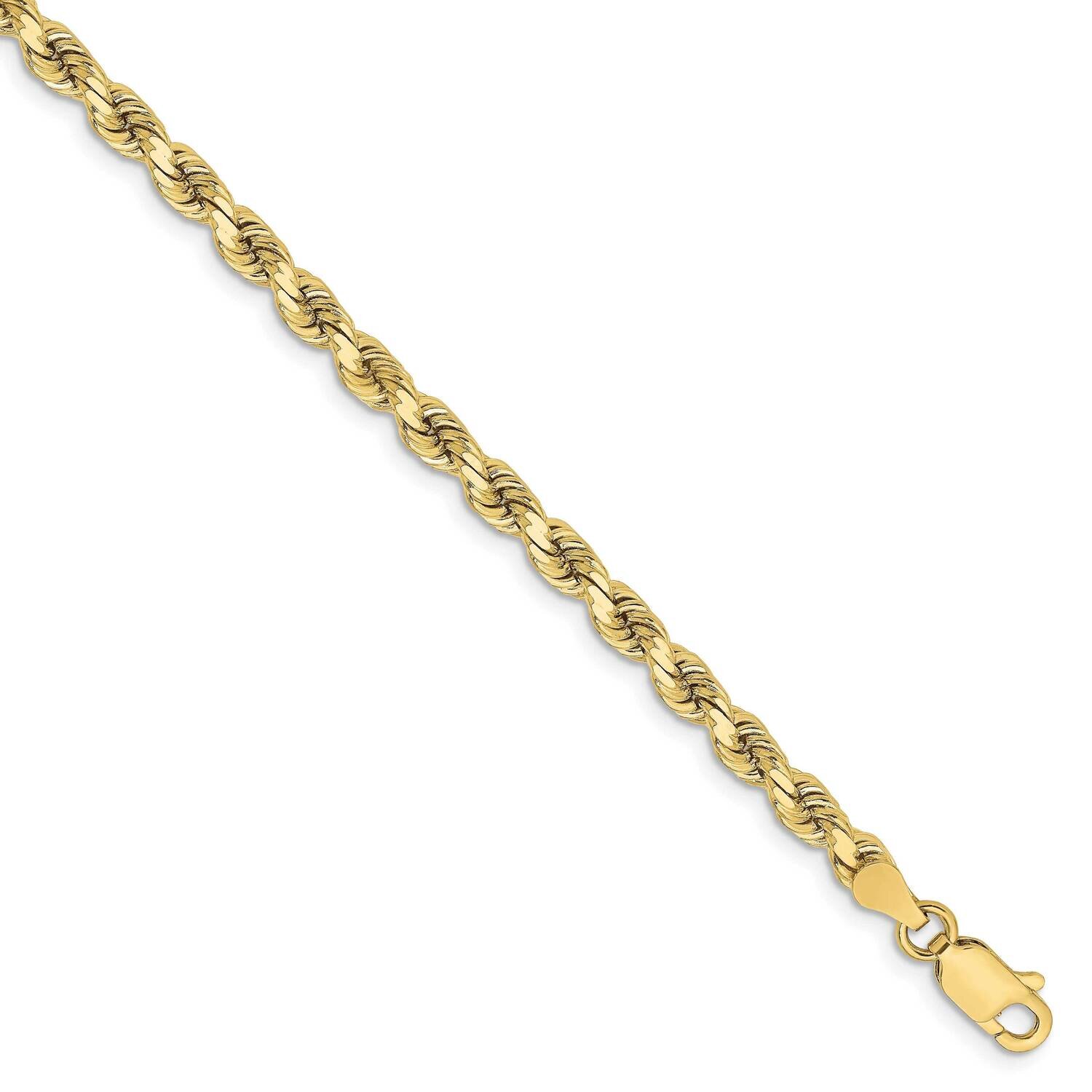 3.75mm Diamond-Cut Rope Chain 8 Inch 10k Gold 10K027-8