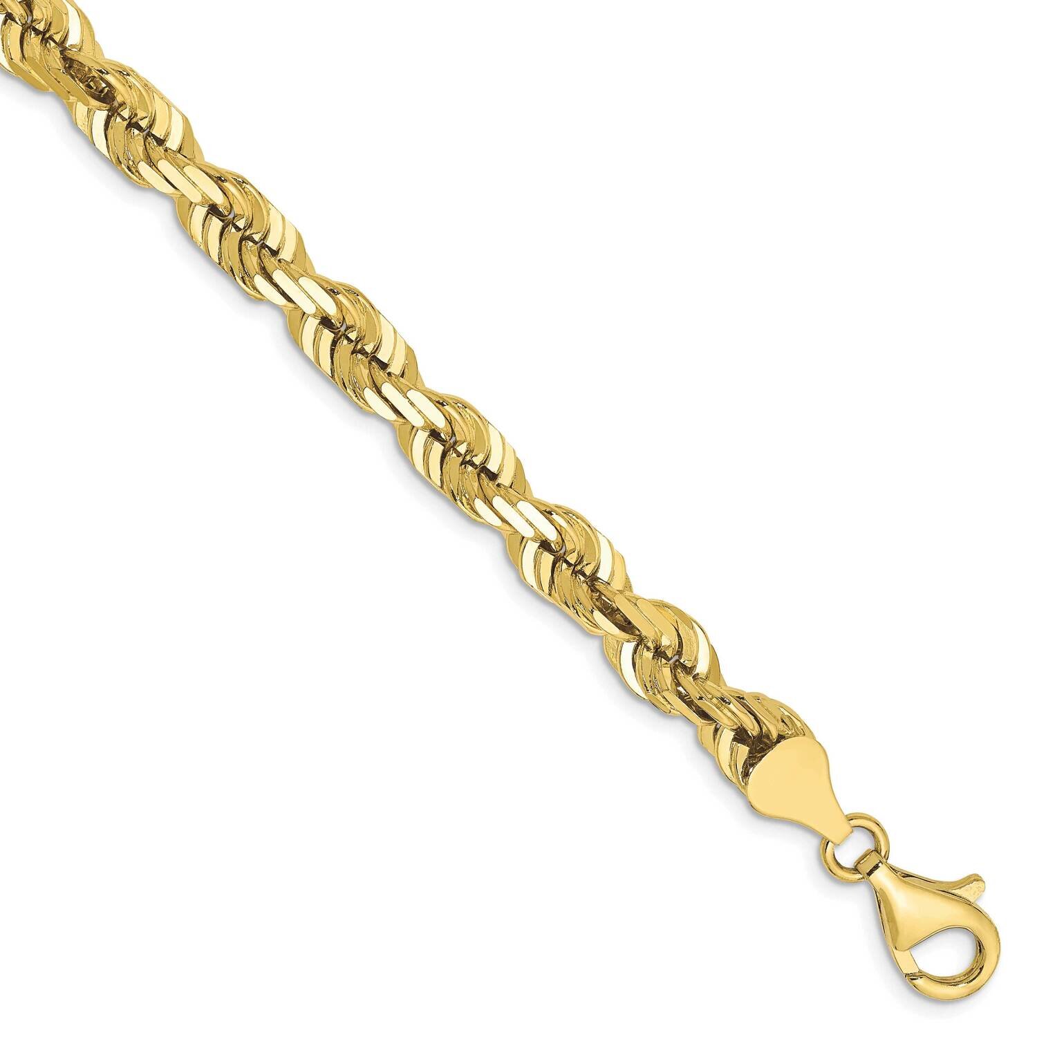 6.5mm Diamond-Cut Rope Chain 9 Inch 10k Gold 10K045-9, MPN: 10K045-9, 191101567933