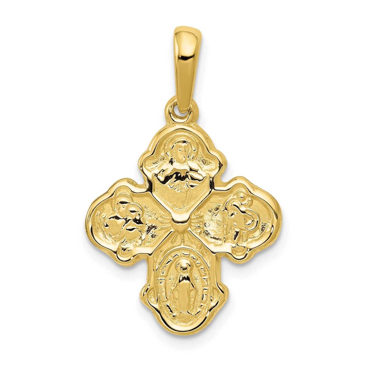 Four Way Medal Pendant 10k Gold 10K2296