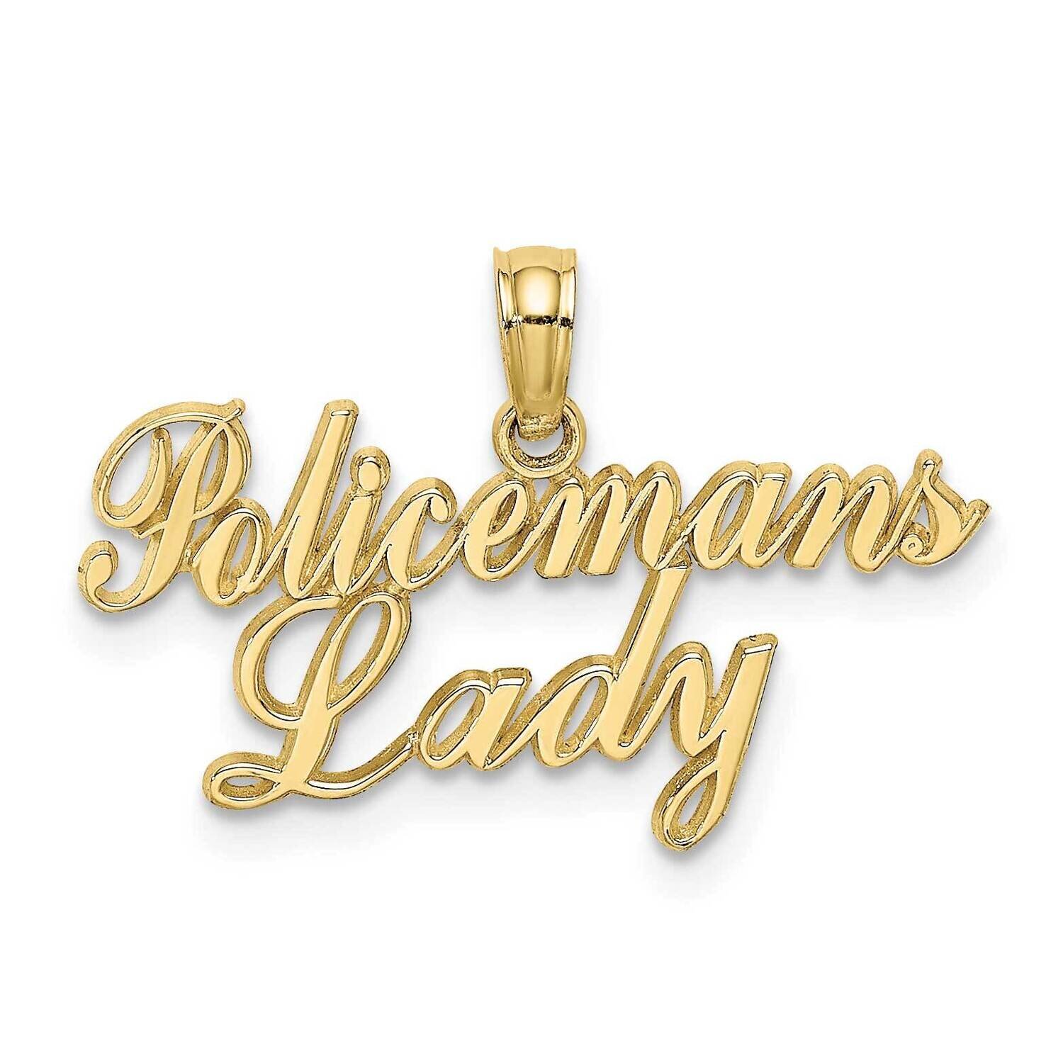 10K Policeman&#39;s Lady Charm 10k Gold Polished 10K2846, MPN: 10K2846,