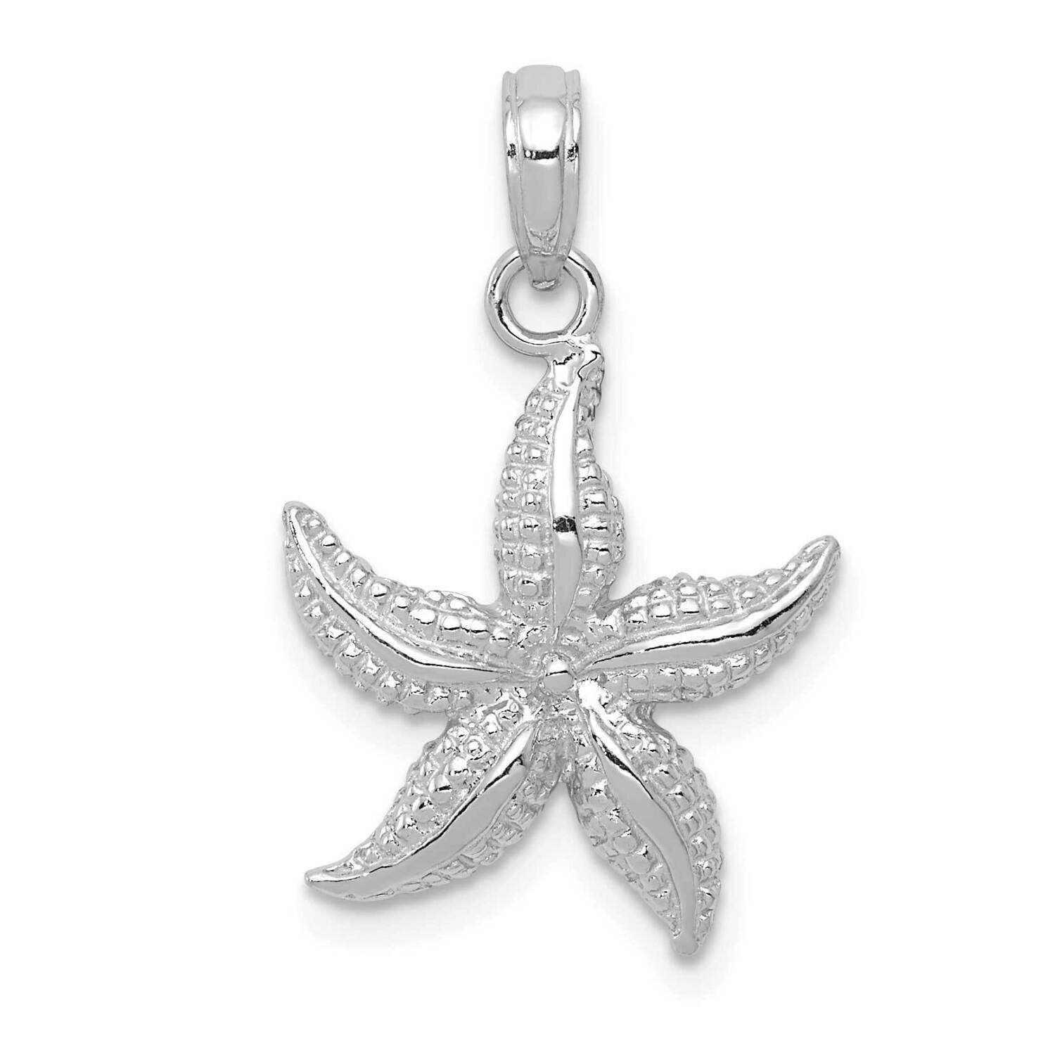 Starfish Pendant 10k White Gold 10K2940W