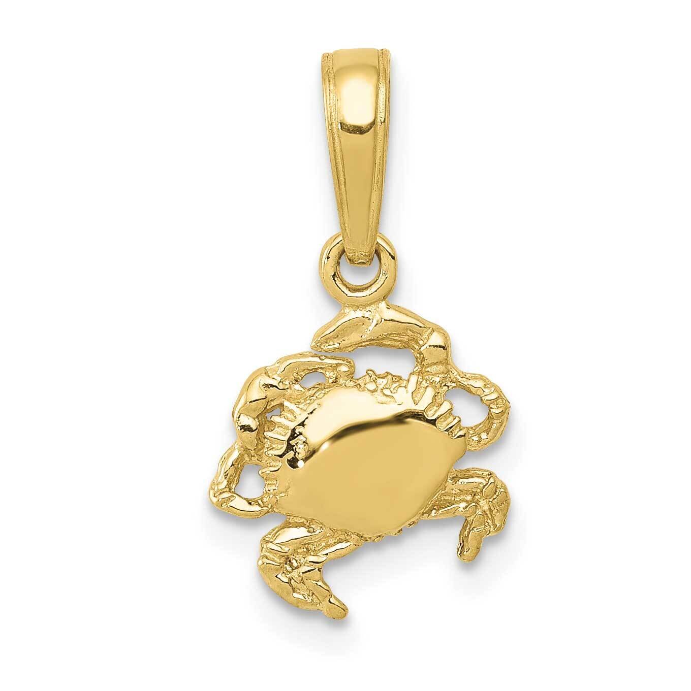 Crab Pendant 10k Gold 10K2988