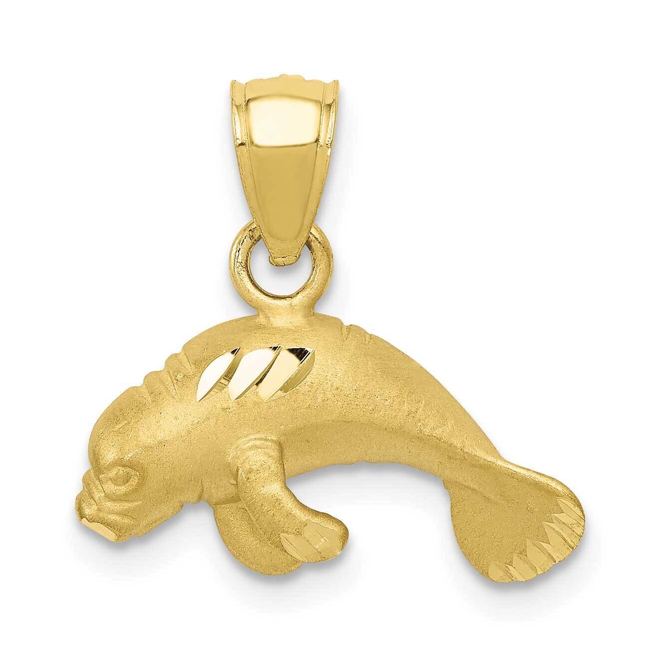 Manatee Pendant 10k Gold 10K2996, MPN: 10K2996,