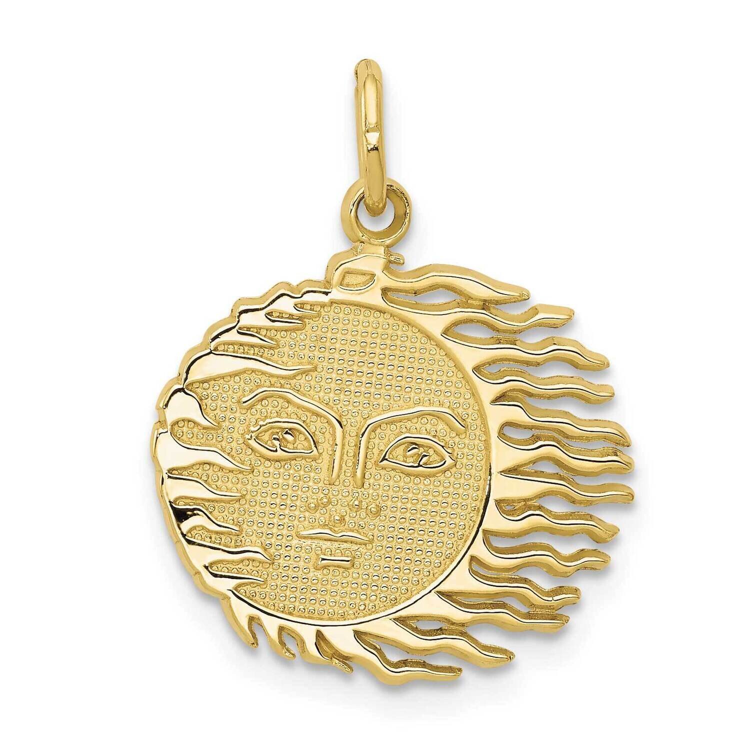 Flaming Sun Charm 10k Gold 10K3194, MPN: 10K3194,