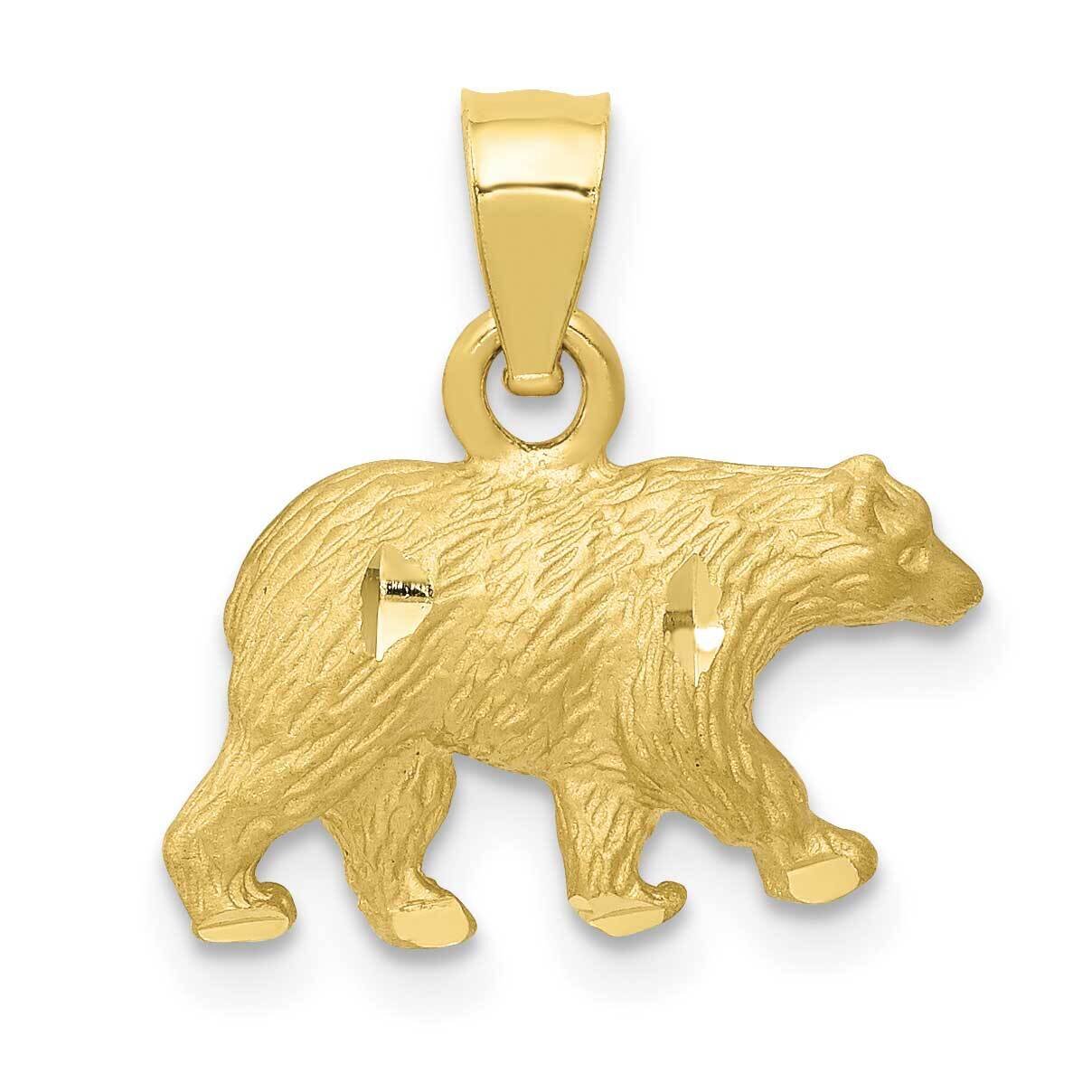 Diamond-Cut Bear Pendant 10k Gold 10K3320, MPN: 10K3320,