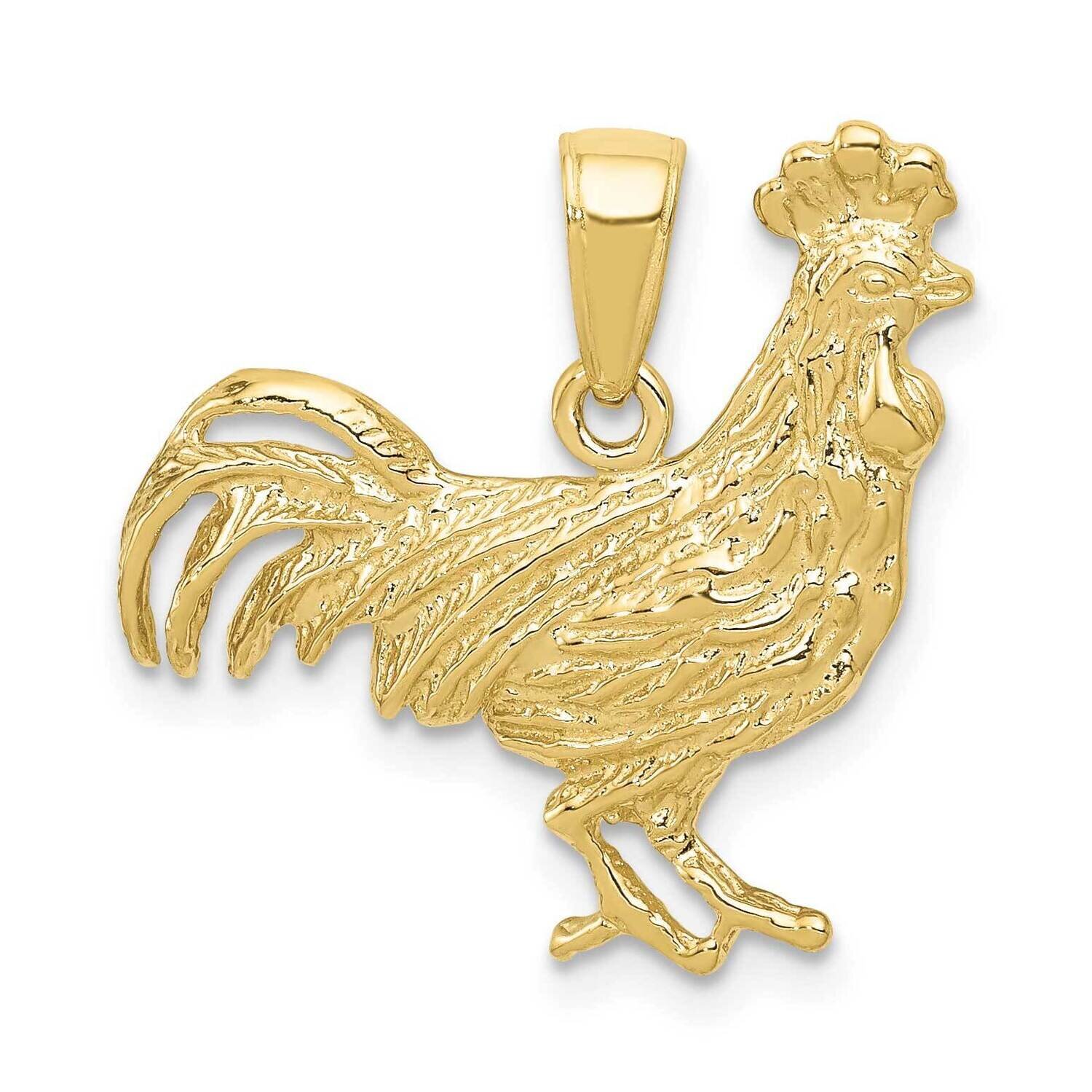 Rooster Pendant 10k Gold 10K3324, MPN: 10K3324,