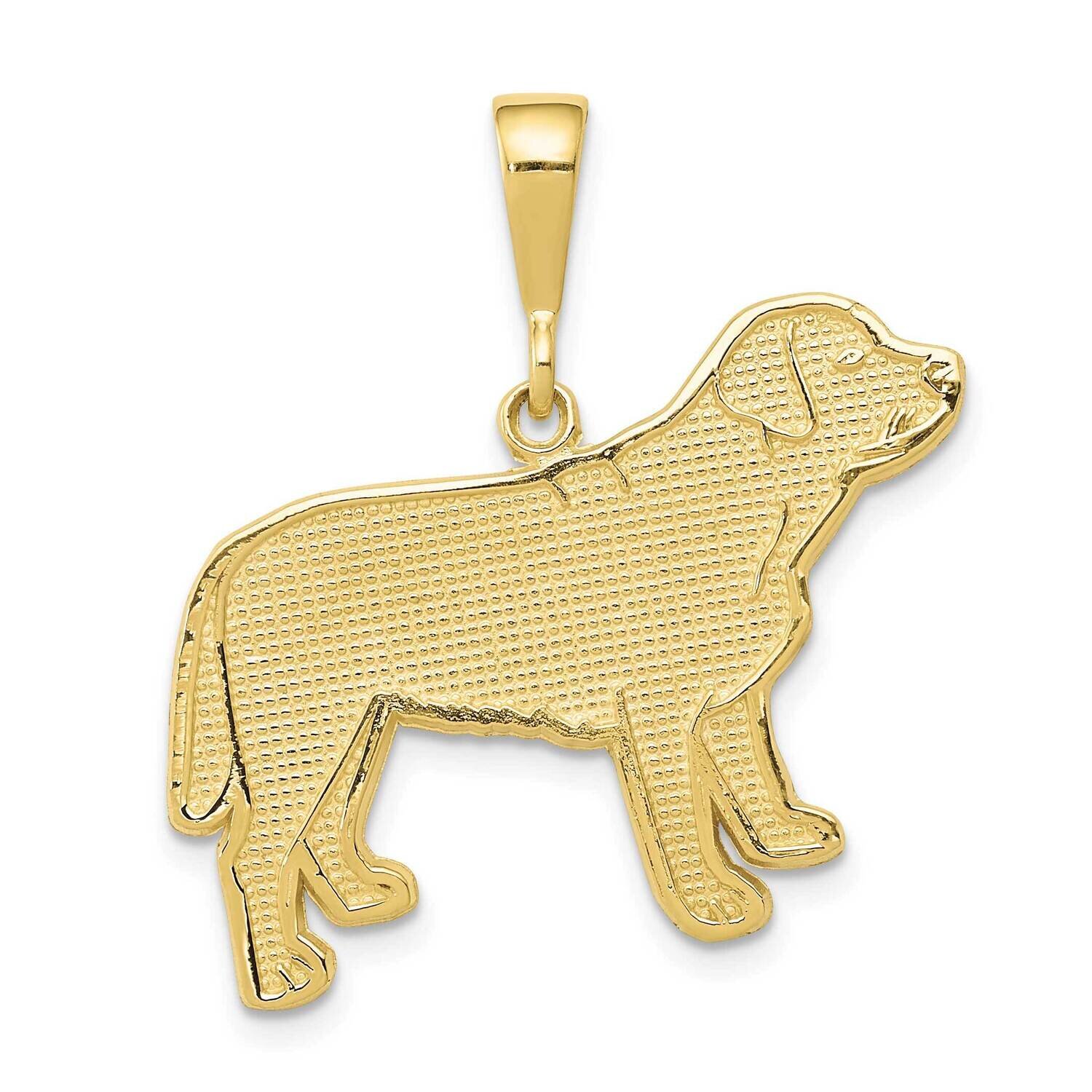 Labrador Dog Pendant 10k Gold 10K3409