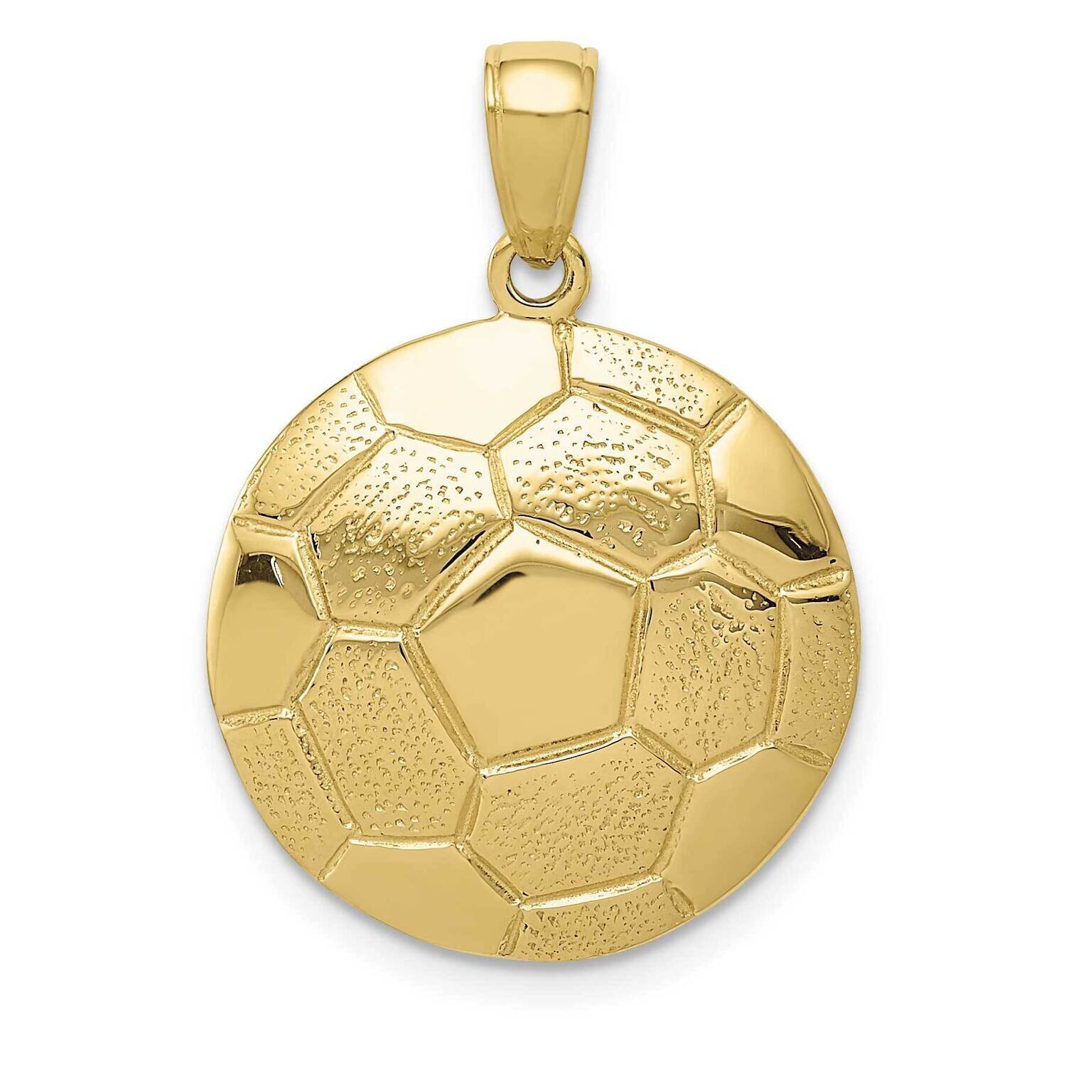 Soccer Ball Pendant 10k Gold 10K3584
