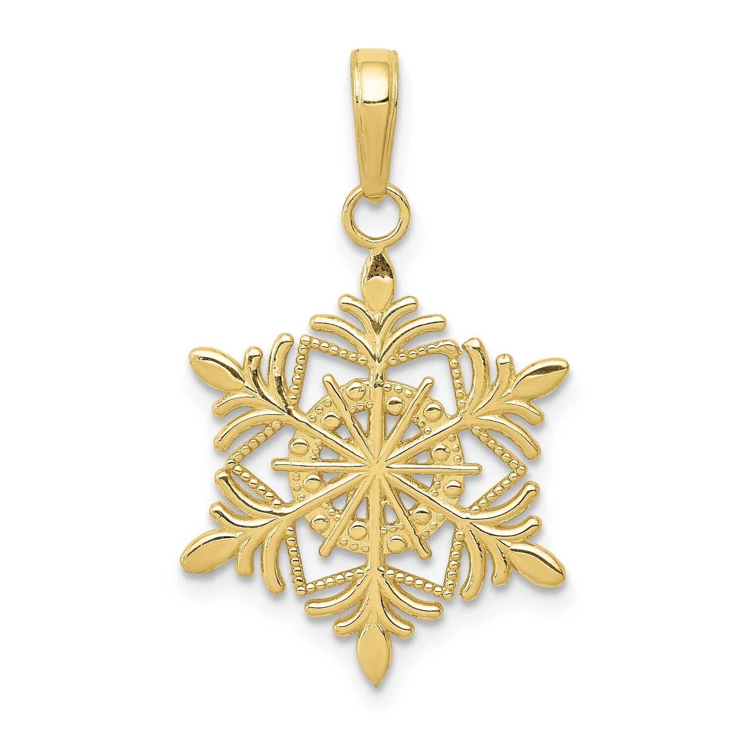 Snowflake Pendant 10k Gold 10K4744, MPN: 10K4744,