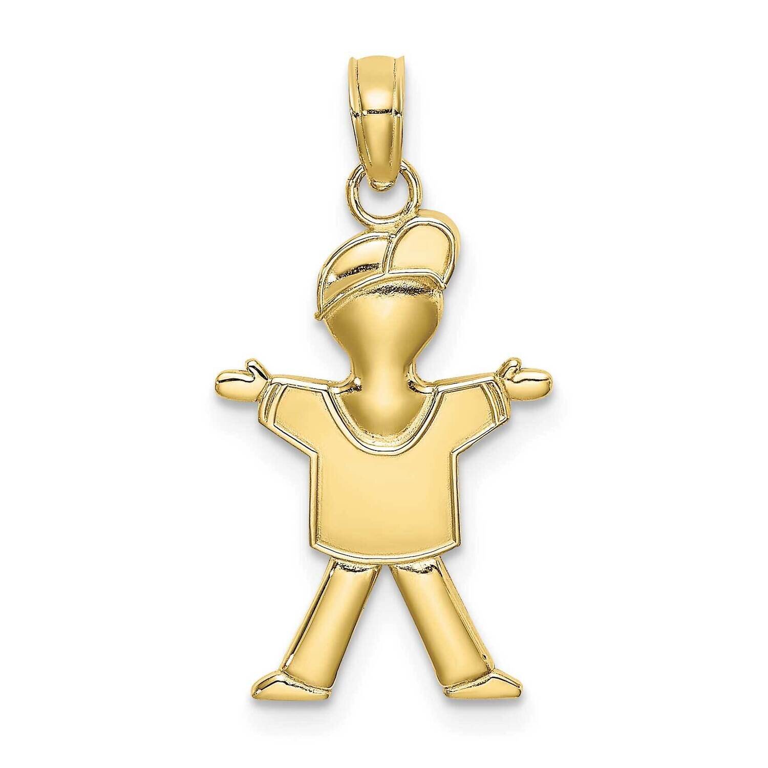 Full Body Boy Charm 10k Gold Polished 10K4759, MPN: 10K4759,