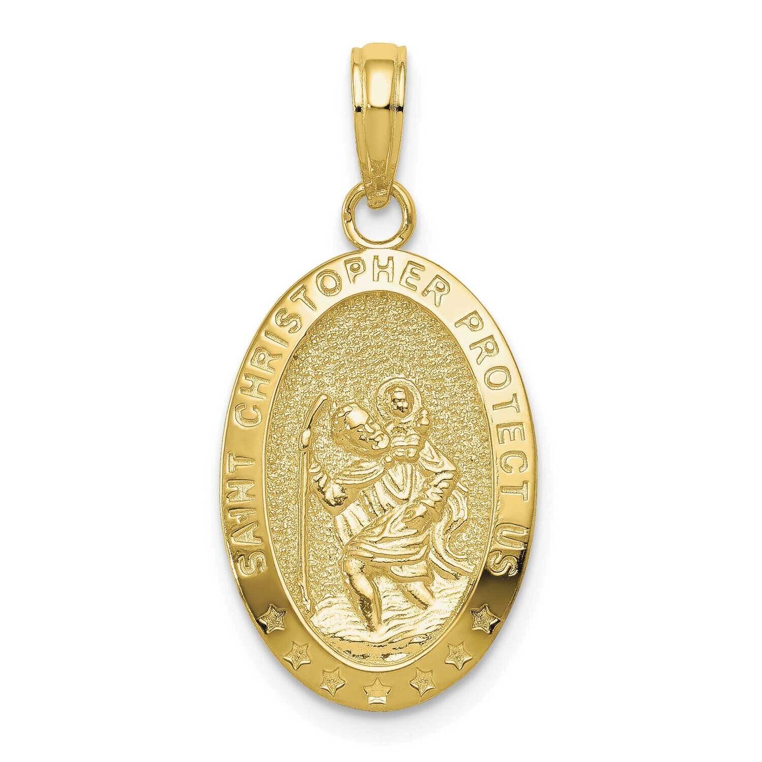 Saint Christopher Medal Pendant 10k Gold 10K5082, MPN: 10K5082, 191101085291