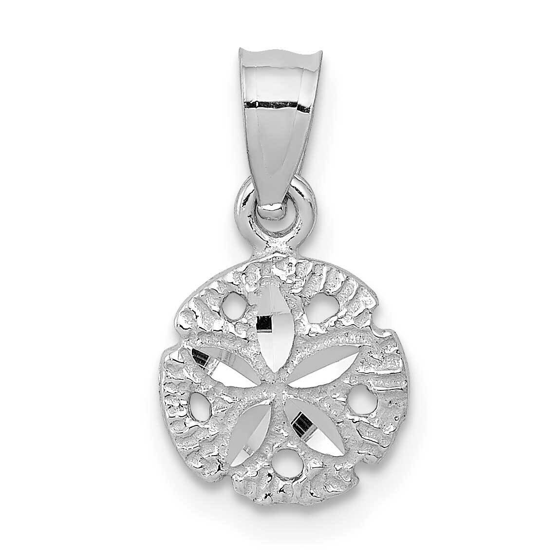 Sand Dollar Pendant 10k White Gold 10K5381, MPN: 10K5381,