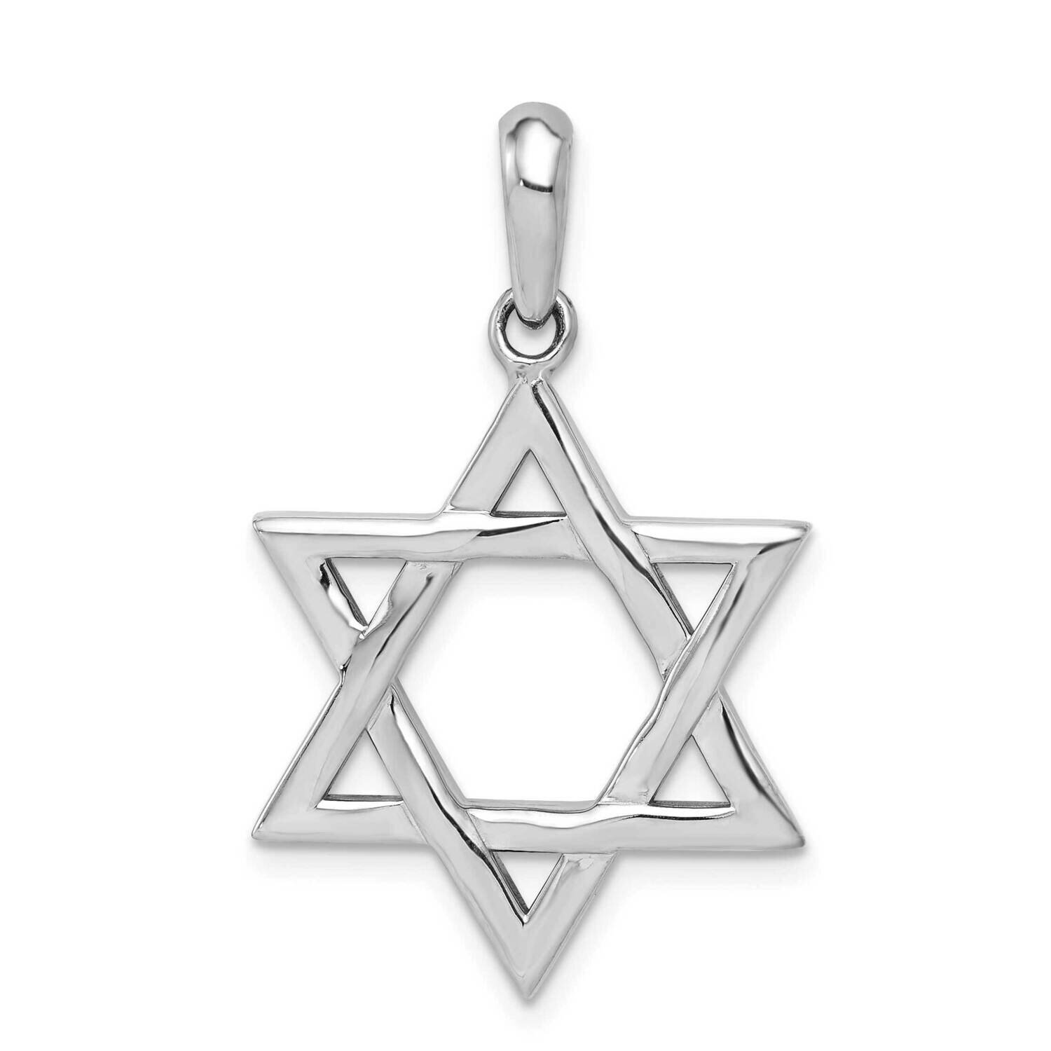 Star of David Pendant 10k White Gold 10K545, MPN: 10K545,
