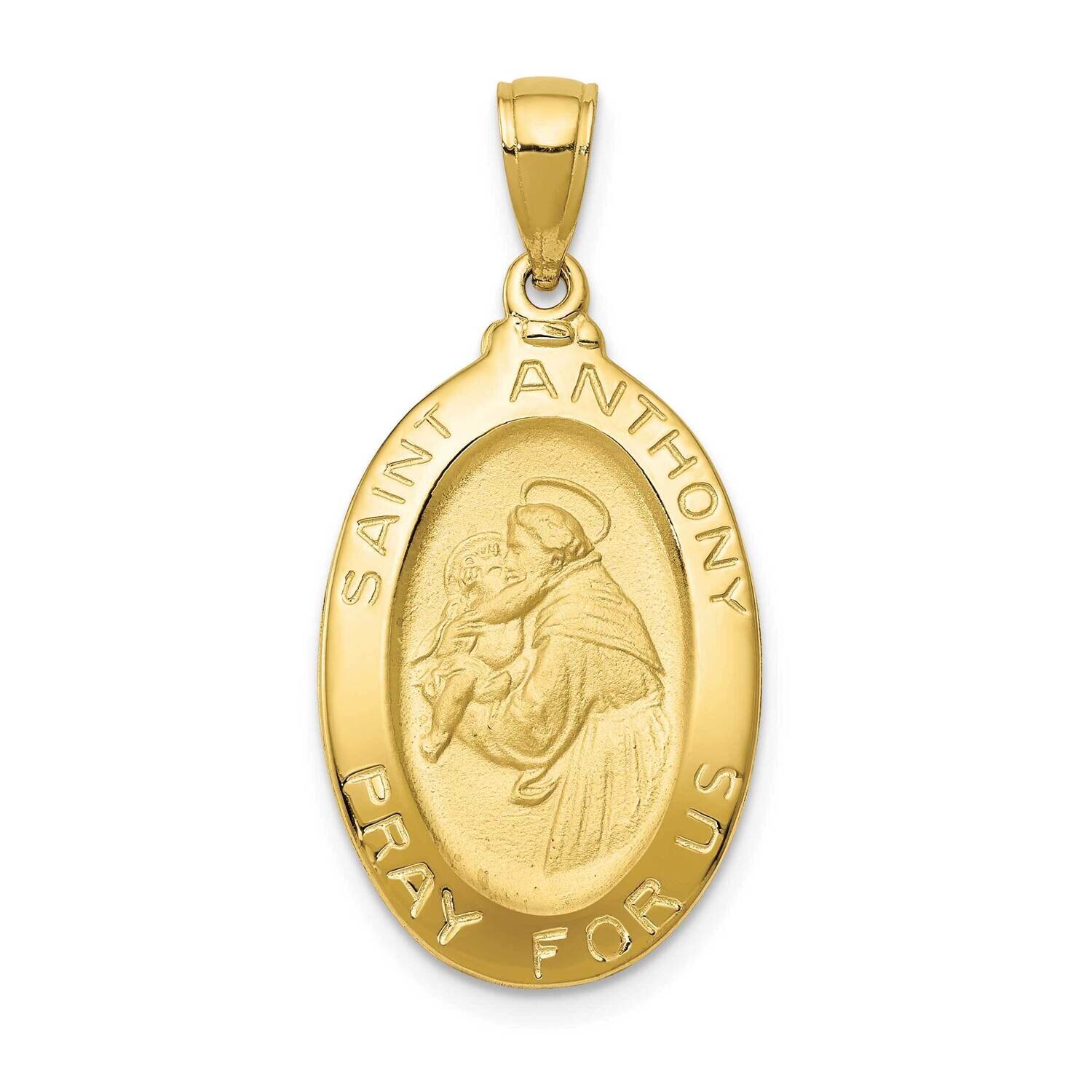 Saint Anthony Oval Medal Pendant 10k Gold 10K5656, MPN: 10K5656,