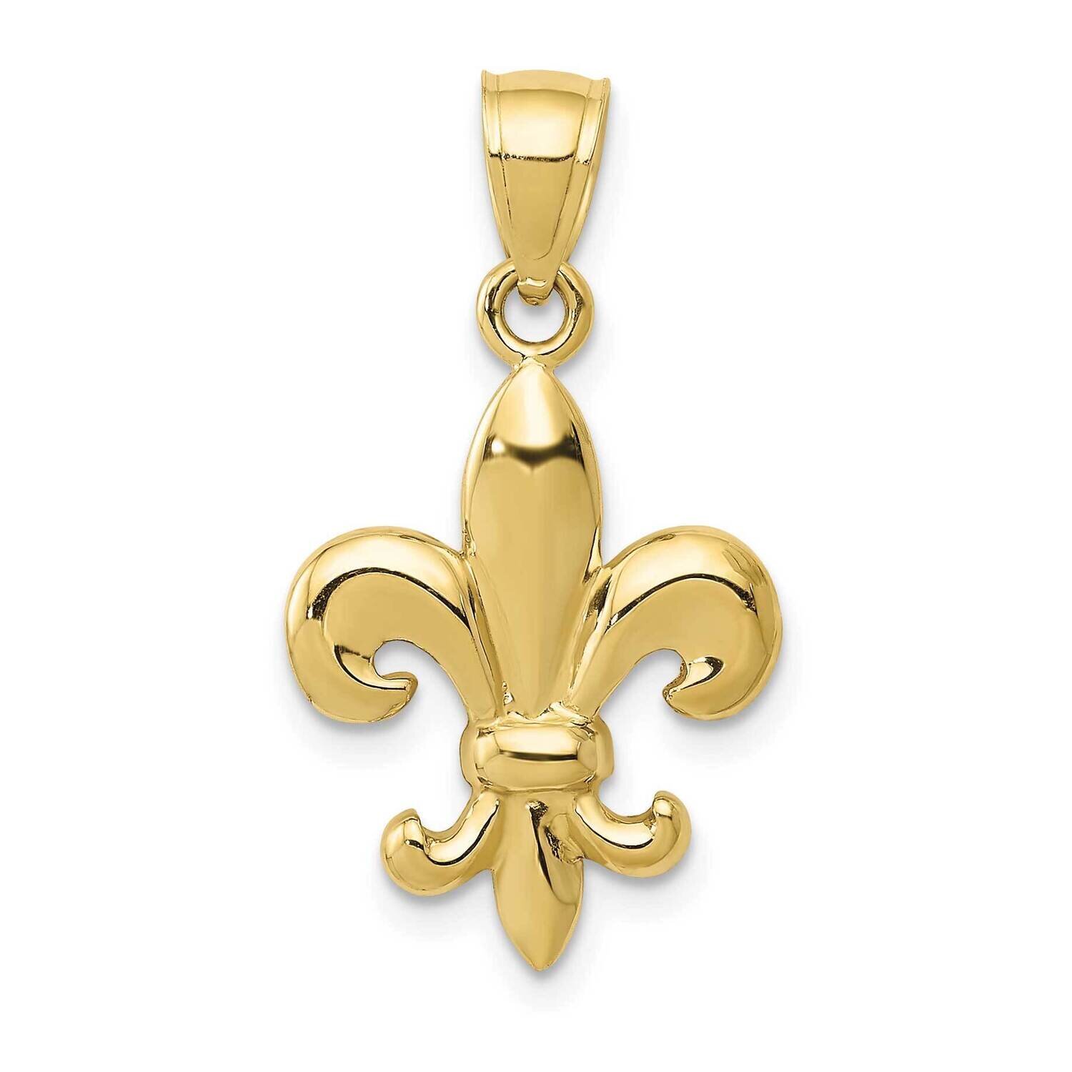 Fleur De Lis Pendant 10k Gold Polished 10K5941, MPN: 10K5941, 883957148151