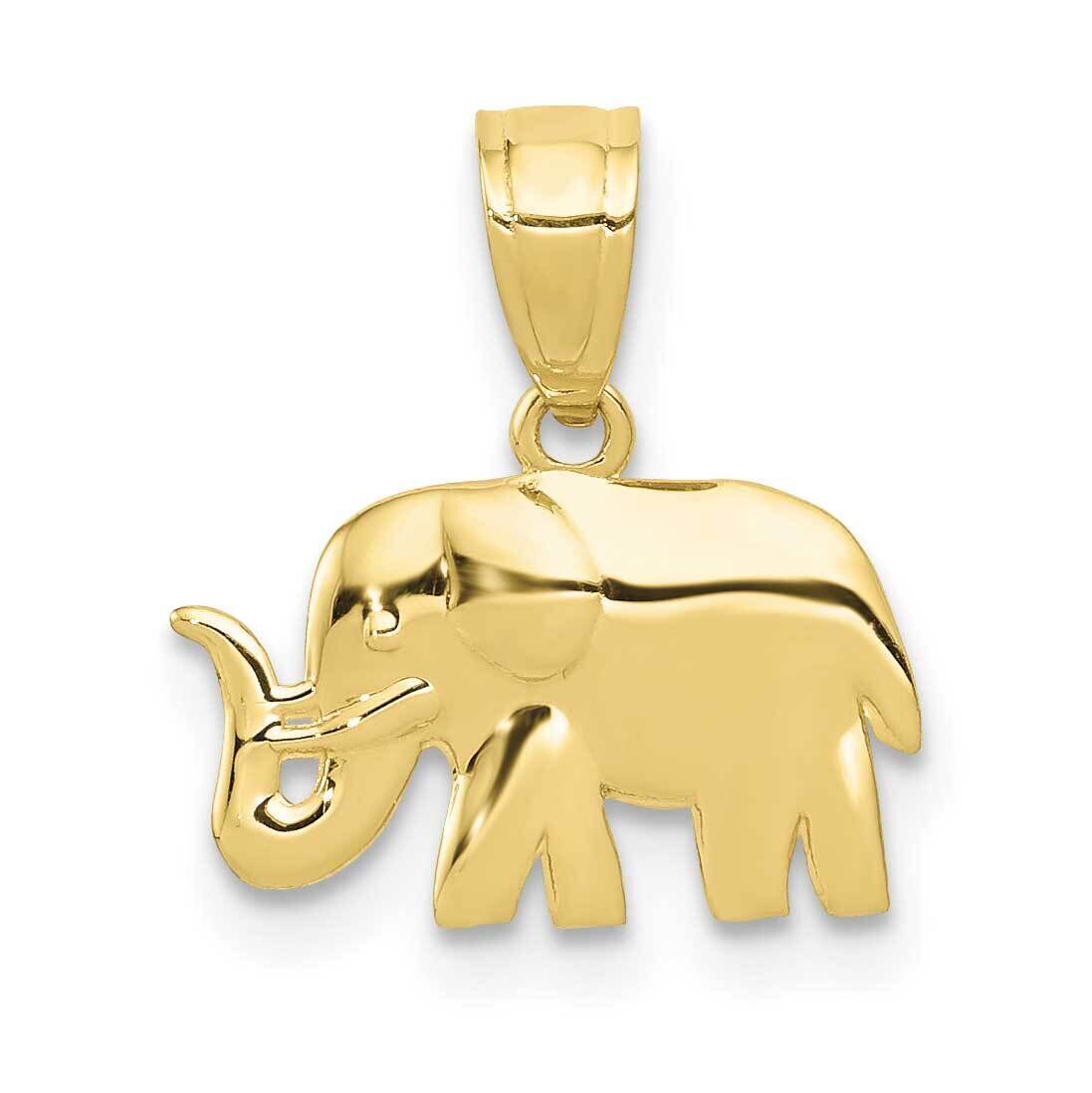 Elephant Pendant 10k Gold Polished 10K6014
