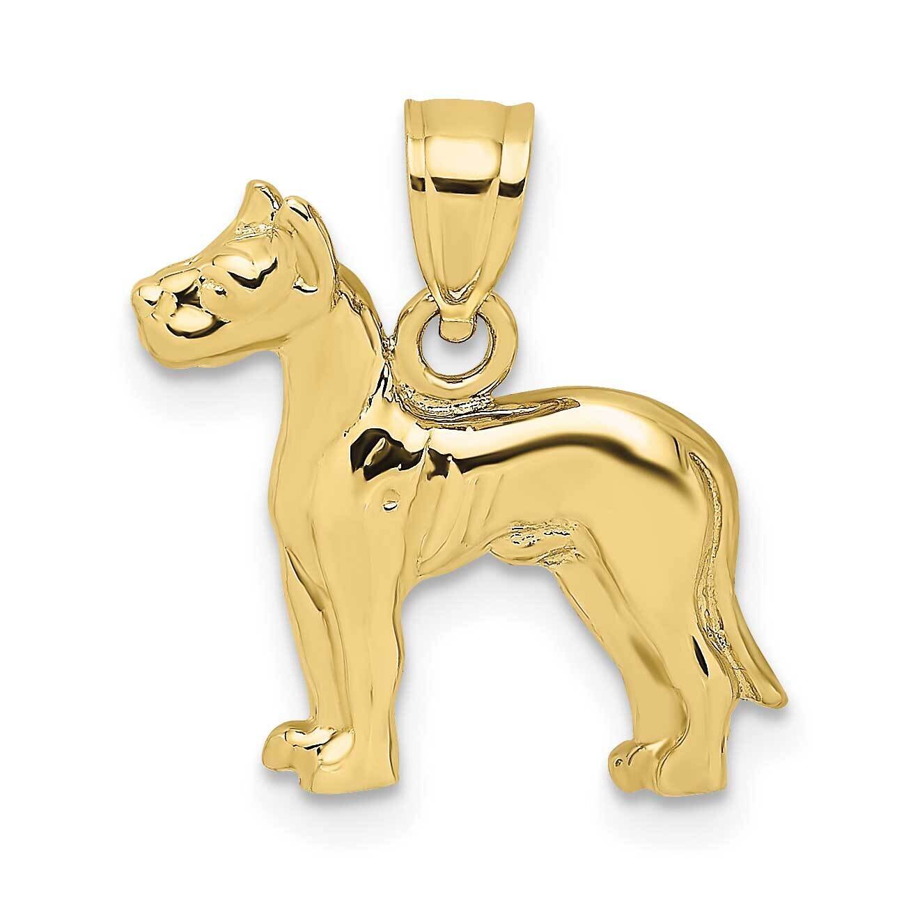 2-D Great Dane Dog Charm 10k Gold 10K6452, MPN: 10K6452,