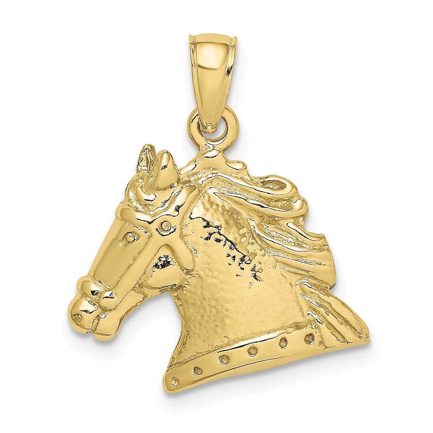 Textured Horse Head Charm 10k Gold 10K6496, MPN: 10K6496, 883957506296