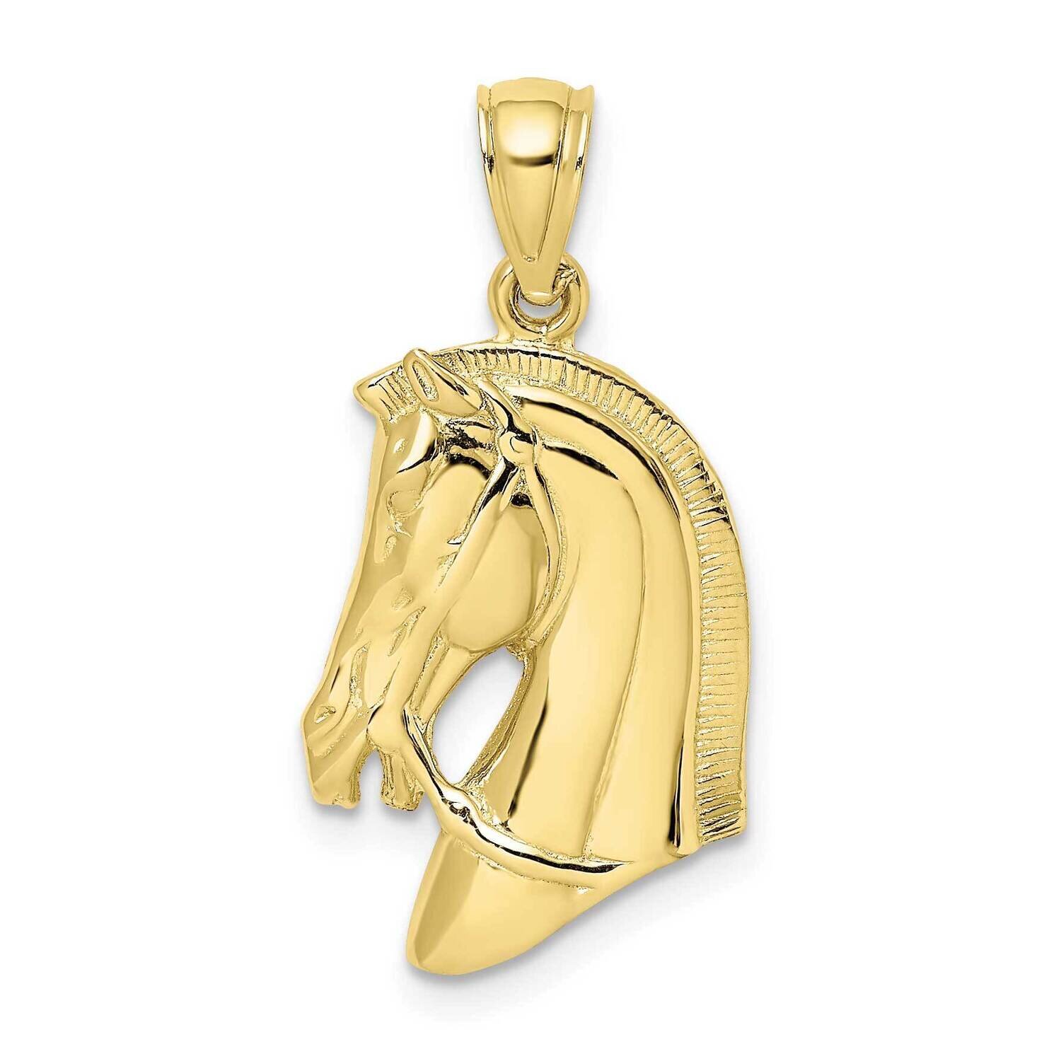 Horse Head with Short Mane Charm 10k Gold 10K6532, MPN: 10K6532, 883957138800
