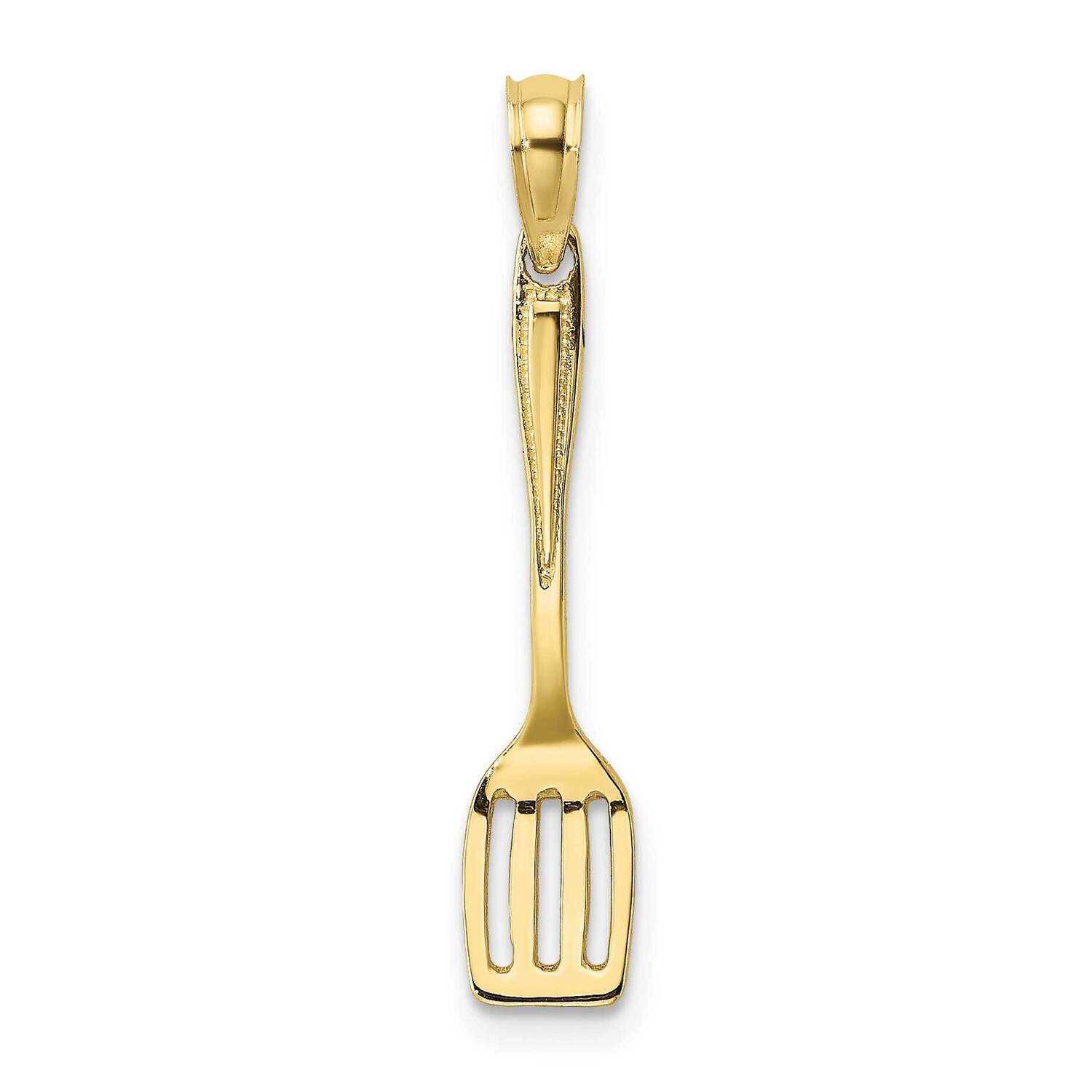 3-D Polished Spatula Charm 10k Gold 10K7346, MPN: 10K7346,