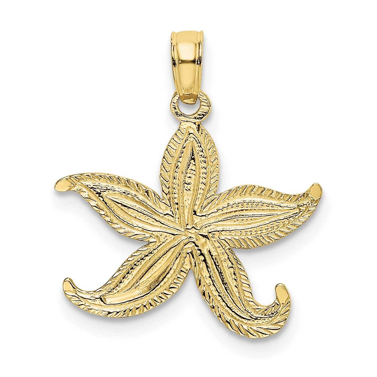 Flat Starfish Charm 10k Gold 10K7371, MPN: 10K7371,