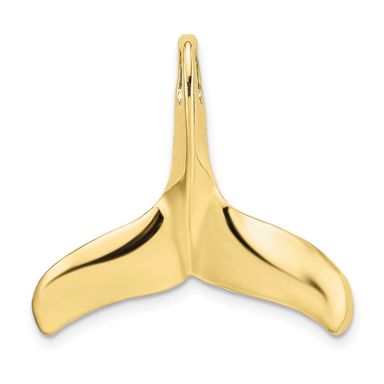 3-D Polished Textured Whale Tail Charm 10k Gold 10K7728, MPN: 10K7728,