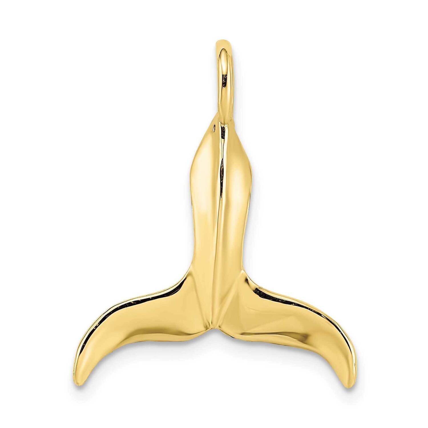 3-D Polished Whale Tail Charm 10k Gold 10K7729, MPN: 10K7729, 196904147887