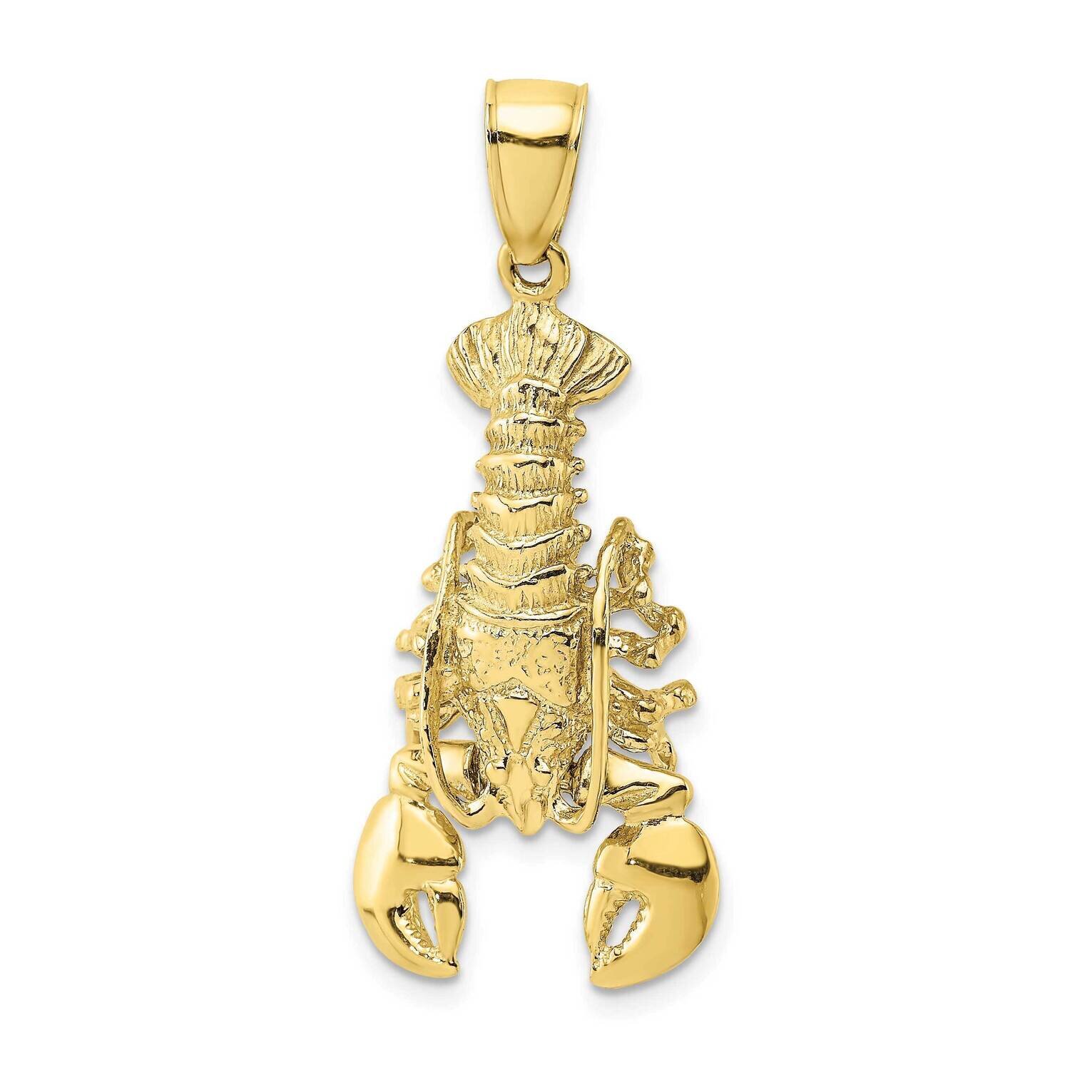 2-D Moveable Lobster Charm 10k Gold 10K7872, MPN: 10K7872,