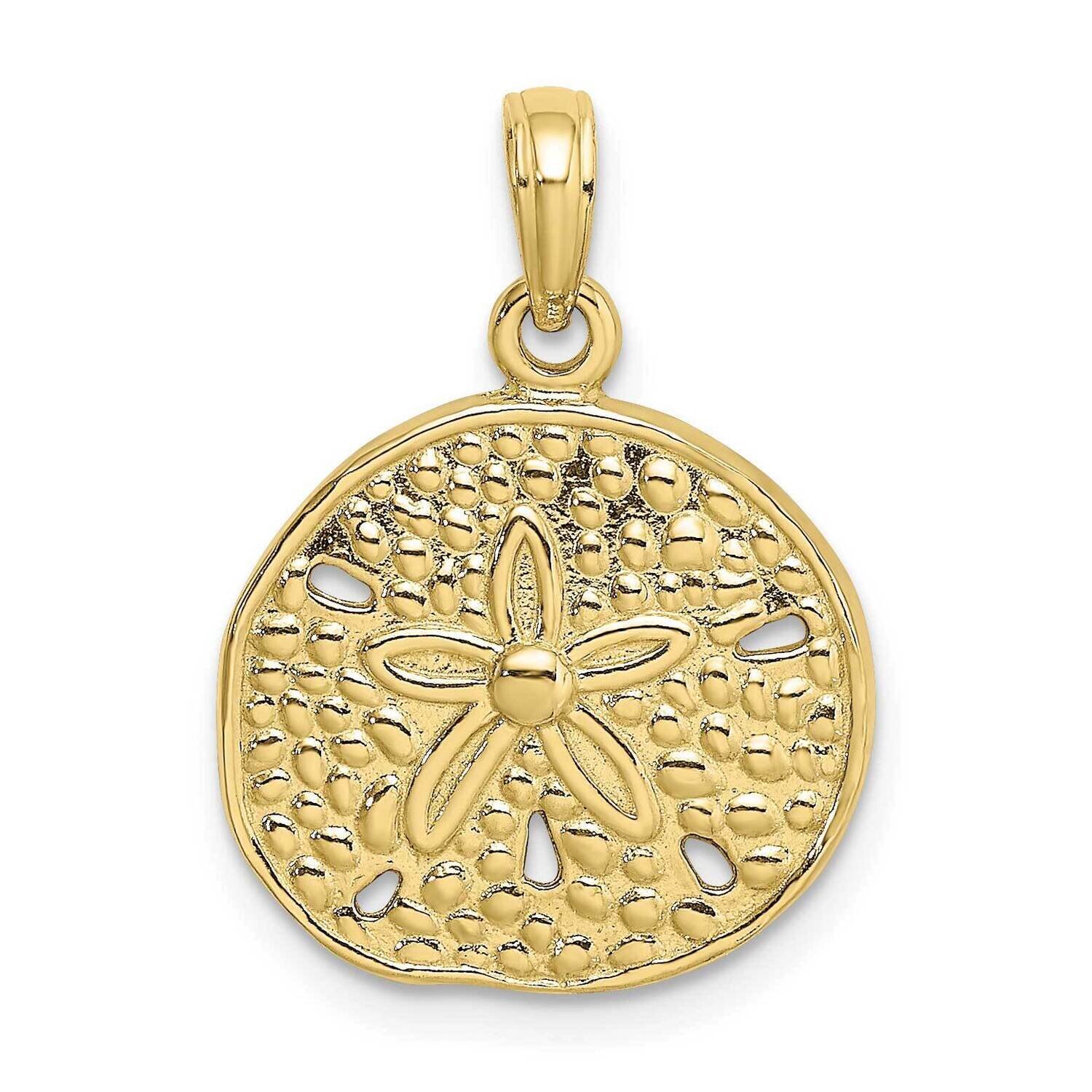 2-D Cut-Out Sand Dollar Charm 10k Gold 10K7882, MPN: 10K7882,